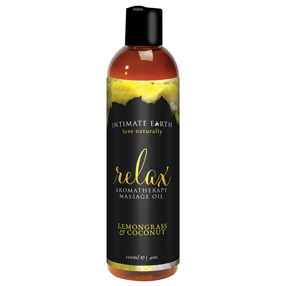 Huile de massage Intimate Earth Aromathérapie - Citronnelle et Coco - 120ml/4oz