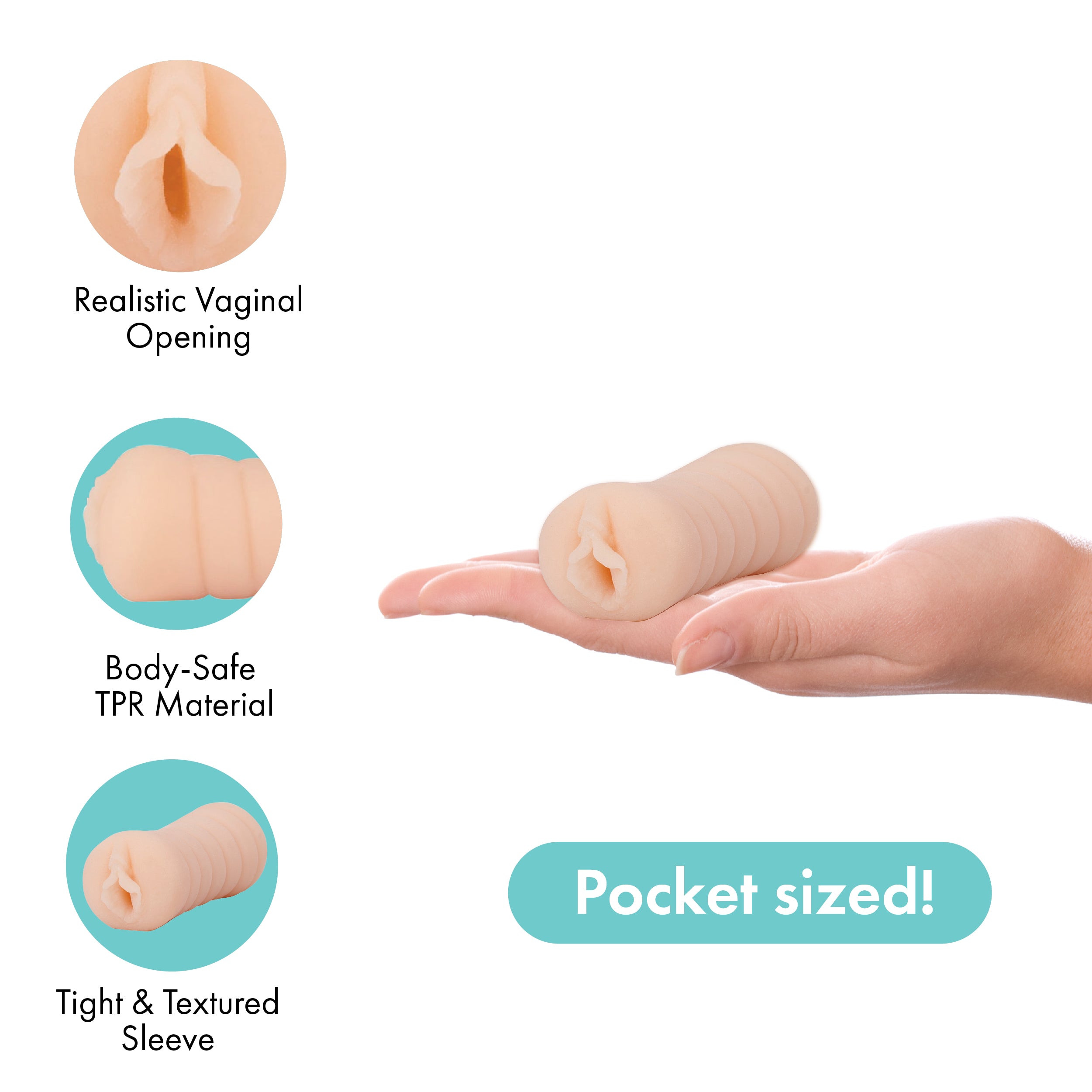 Pure Love® - Masturbateur de poche TO-GO – Suzy Vagina