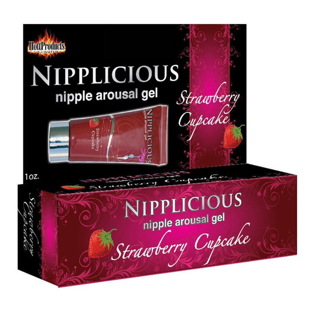 Gel excitant pour mamelons HottProducts Nipplicious - Fraise