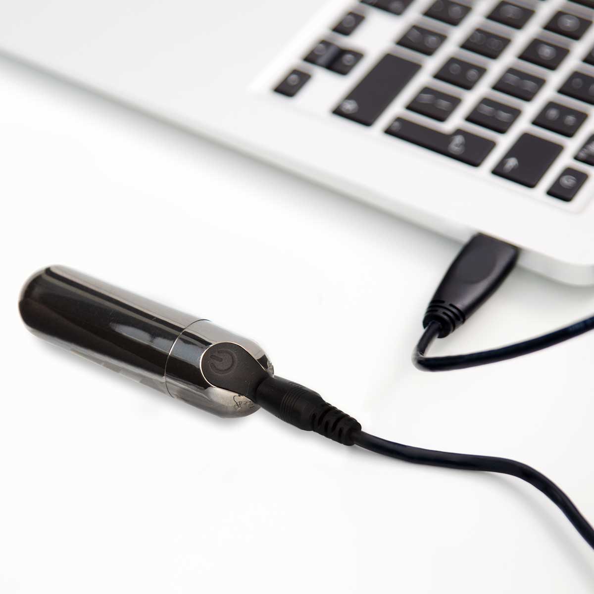 Pure Love® - Balle vibrante rechargeable – 7,6 cm – Gunmetal