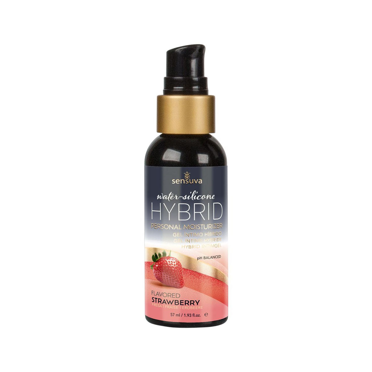 Sensuva Formule hybride – Hydratant intime – Aromatisé – 53,8 g – Fraise