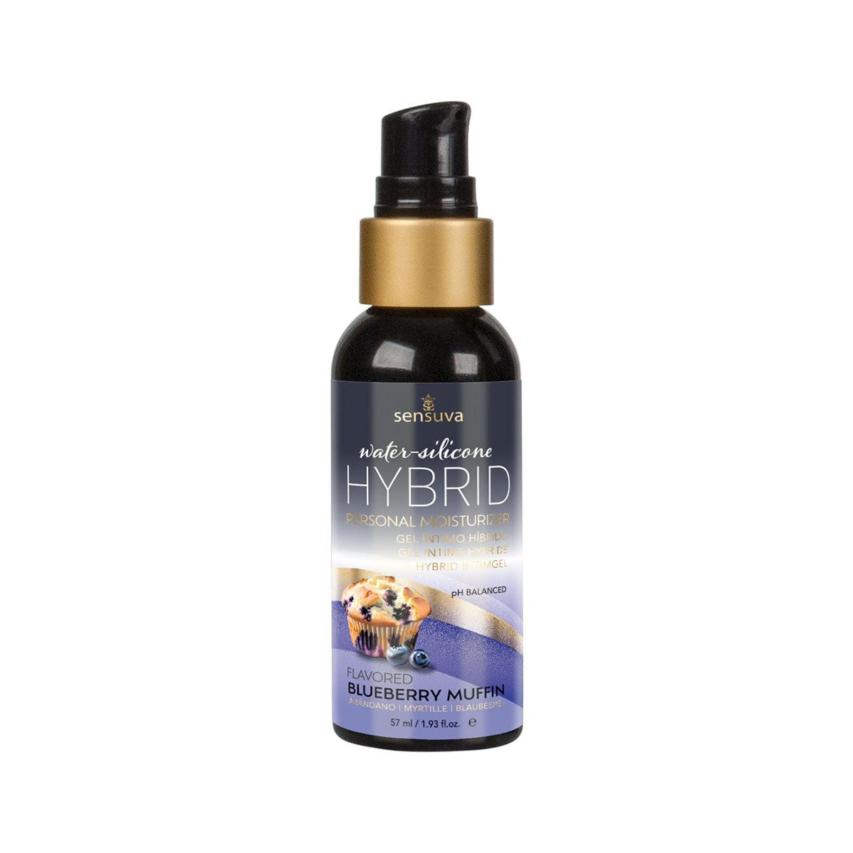 Sensuva Hybrid Formula – Hydratant personnel – Aromatisé – 53 g – Muffin aux myrtilles