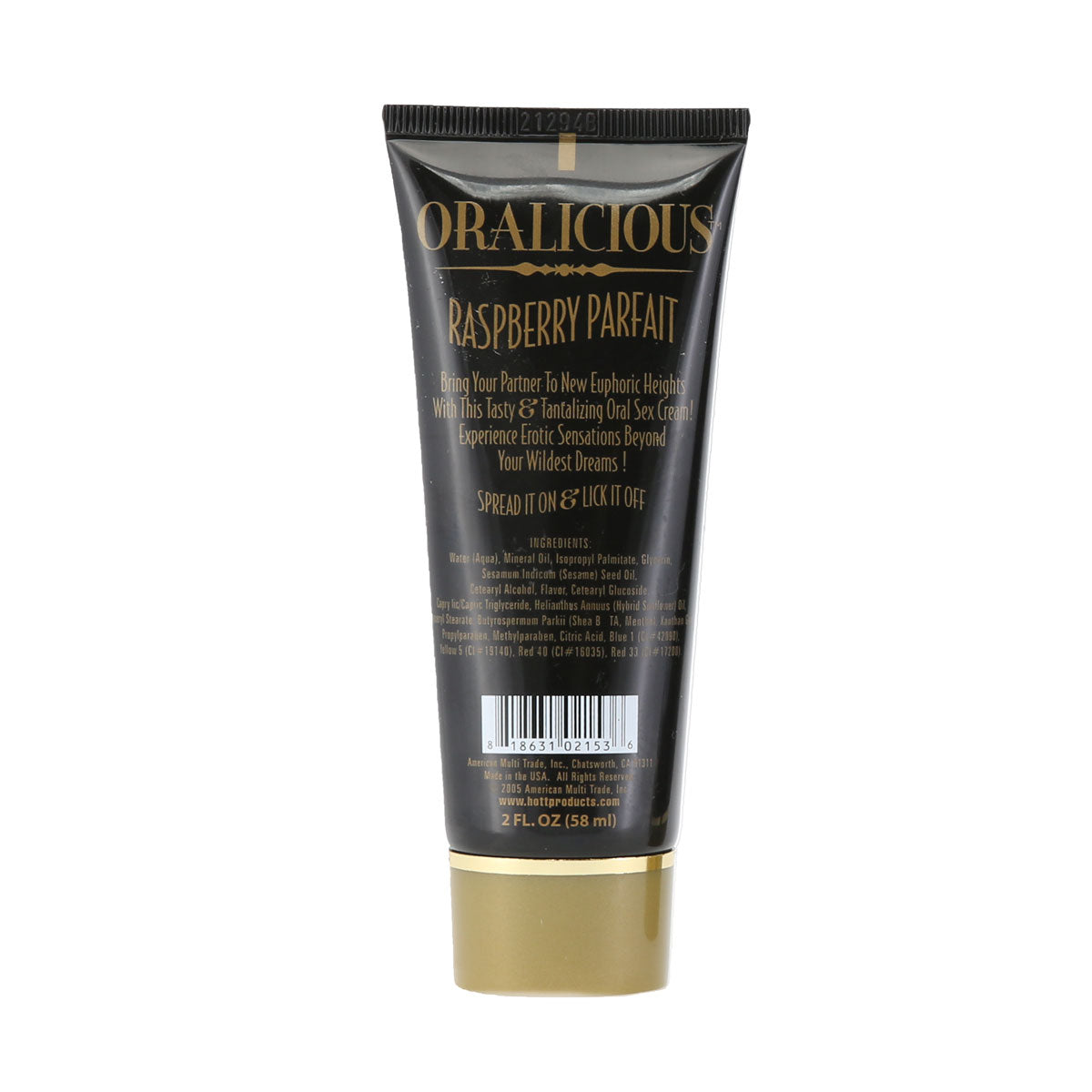 Crème de Sexe Oral Oralicious - Parfait Framboise - 59 ml
