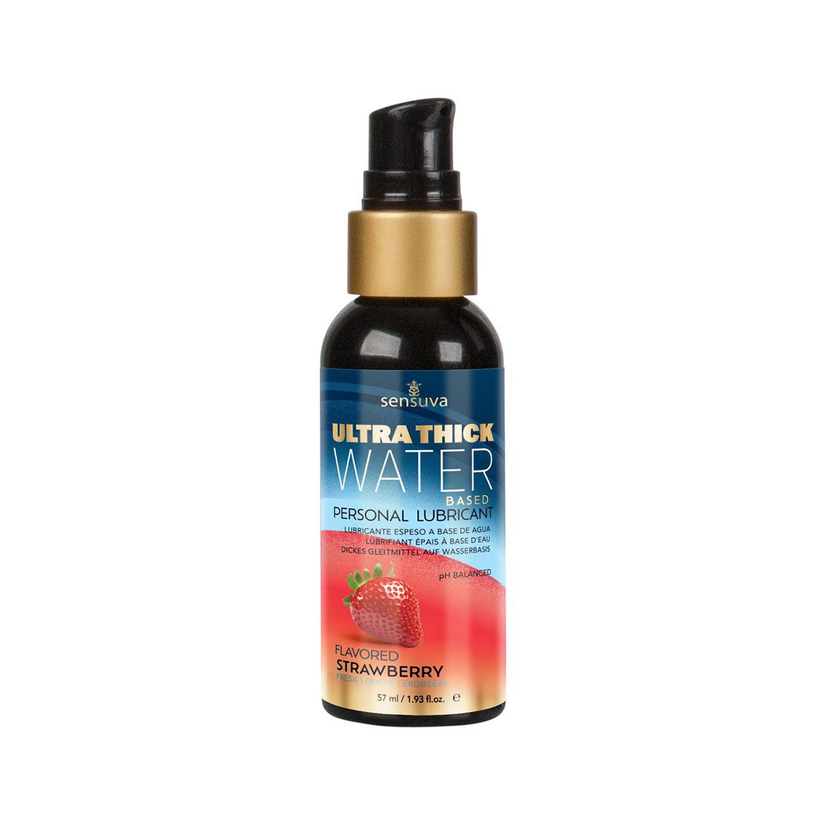 Sensuva Ultra-Thick Water-Based – Hydratant personnel – Fraise – 56,1 g