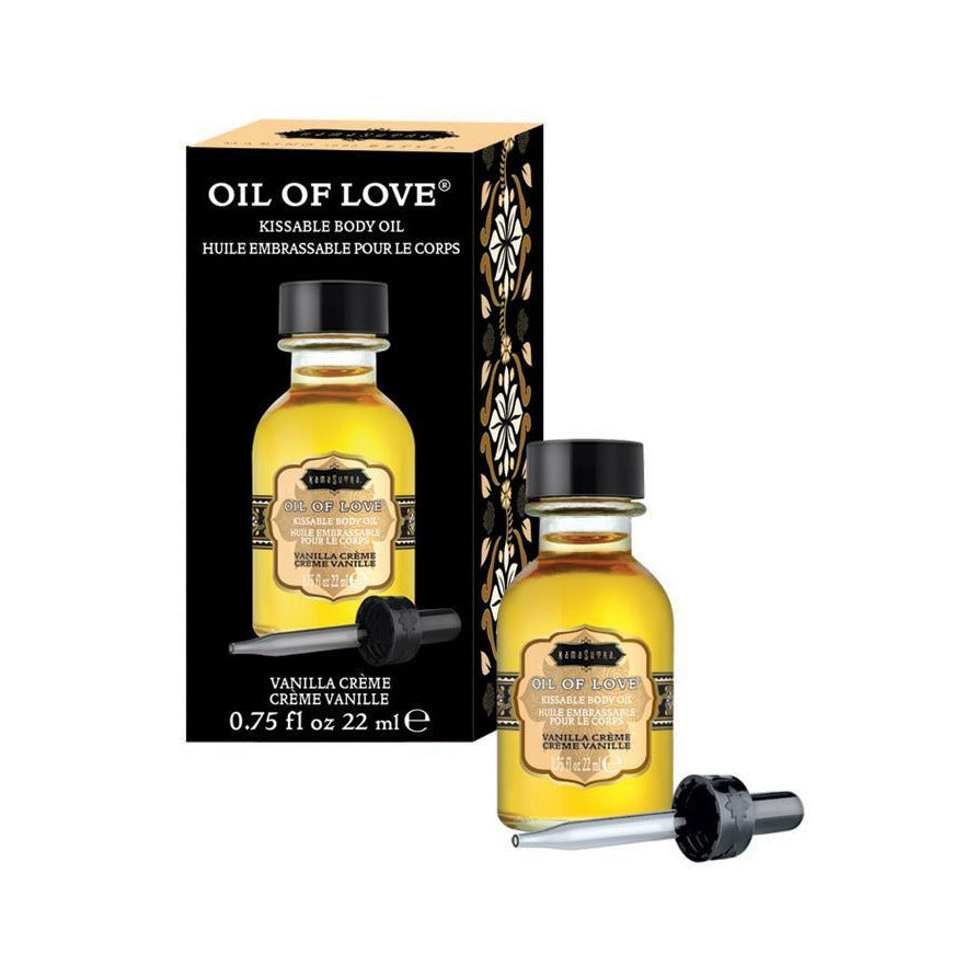 Kama Sutra Huile d'Amour - Huile corporelle à embrasser - Vanille - 22 ml / 0,75oz