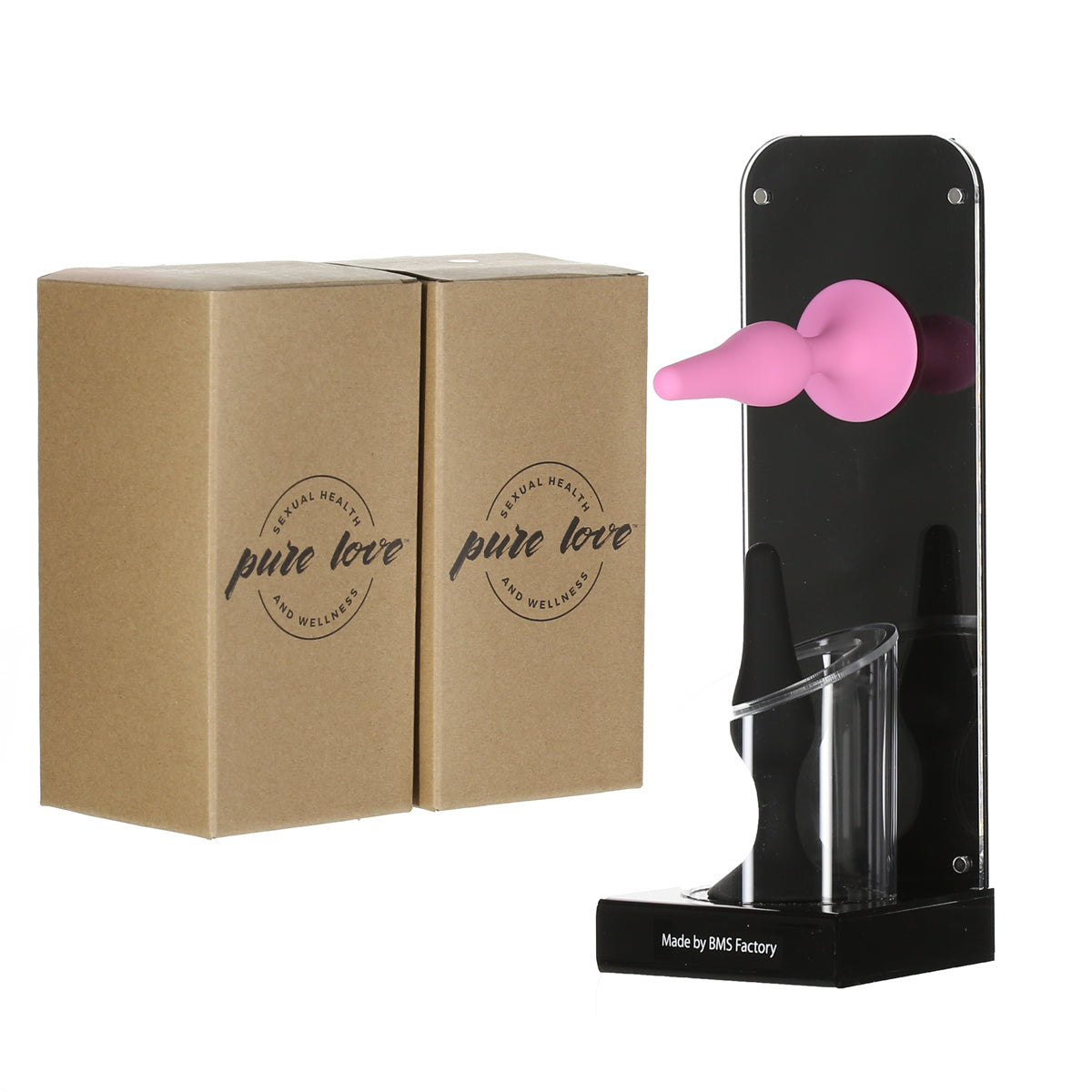 Pure Love® - Silicone Butt Plug - Black