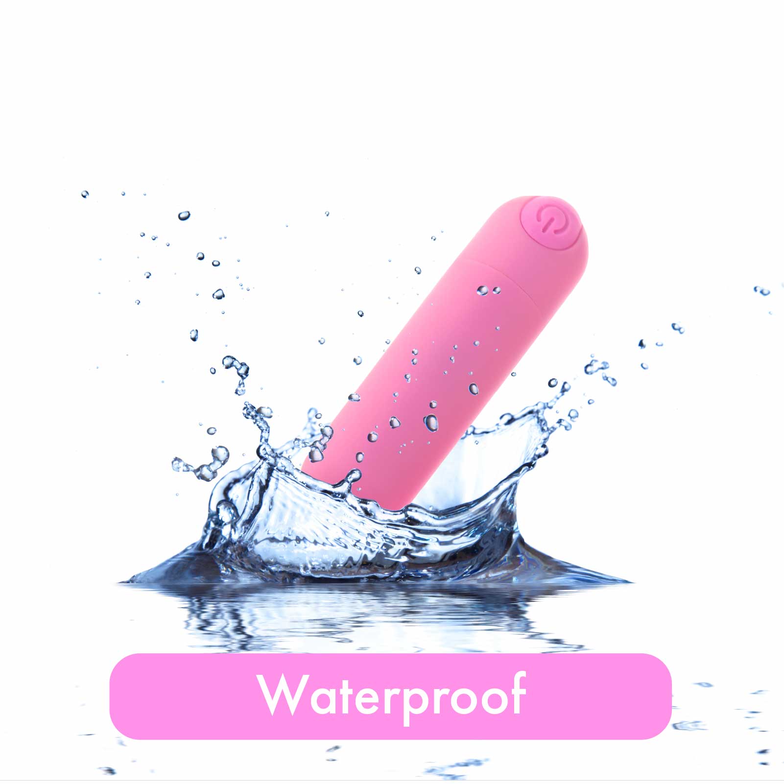 Pure Love® - Balle vibrante rechargeable avec étui en silicone - Rose