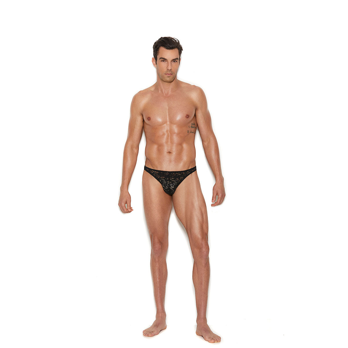 Elegant Moments – The Vivace Collection Raah – Lace Thong - Black - L/XL