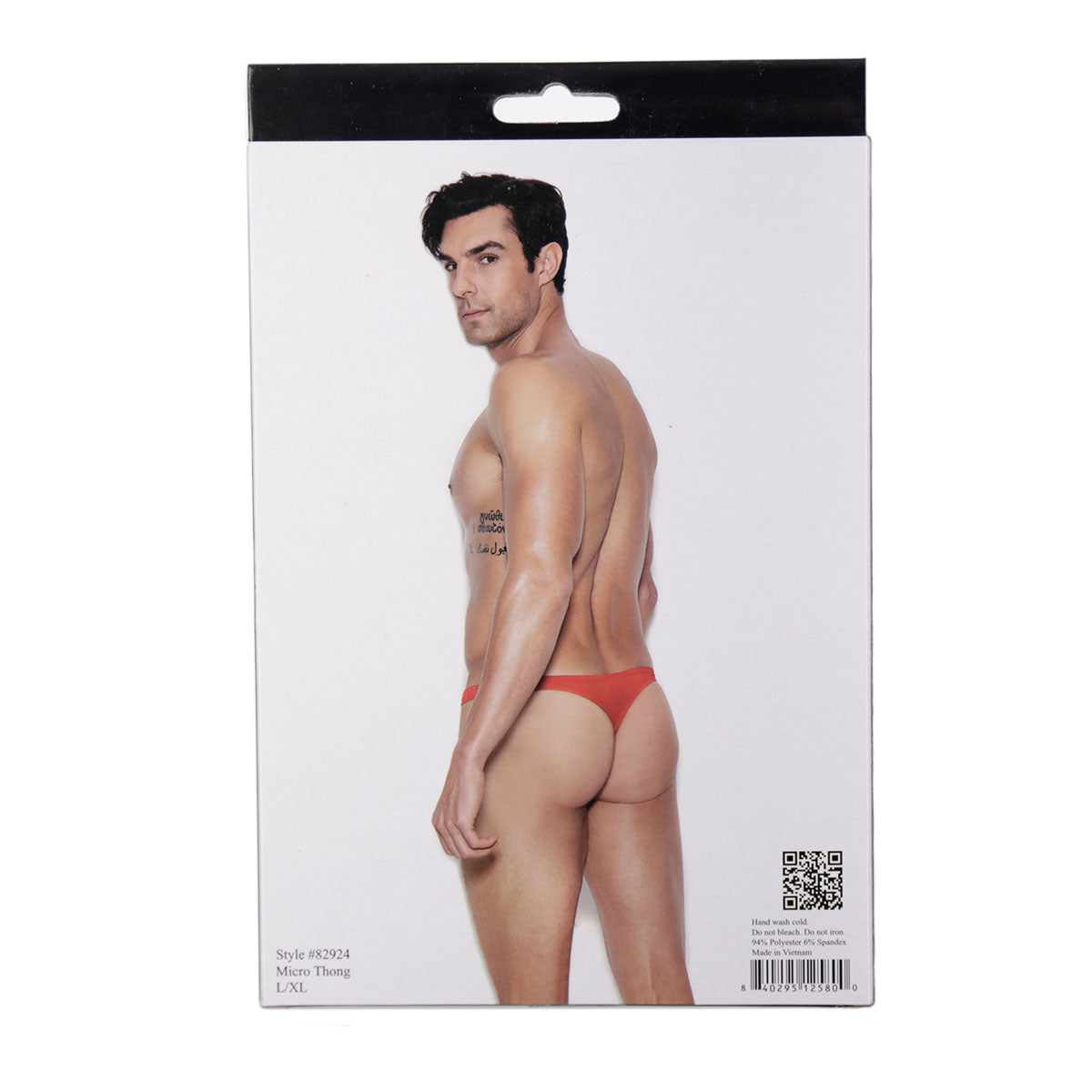 Elegant Moments - Vivace Collection Raah – Men's Micro Mini Thong - Red L/XL