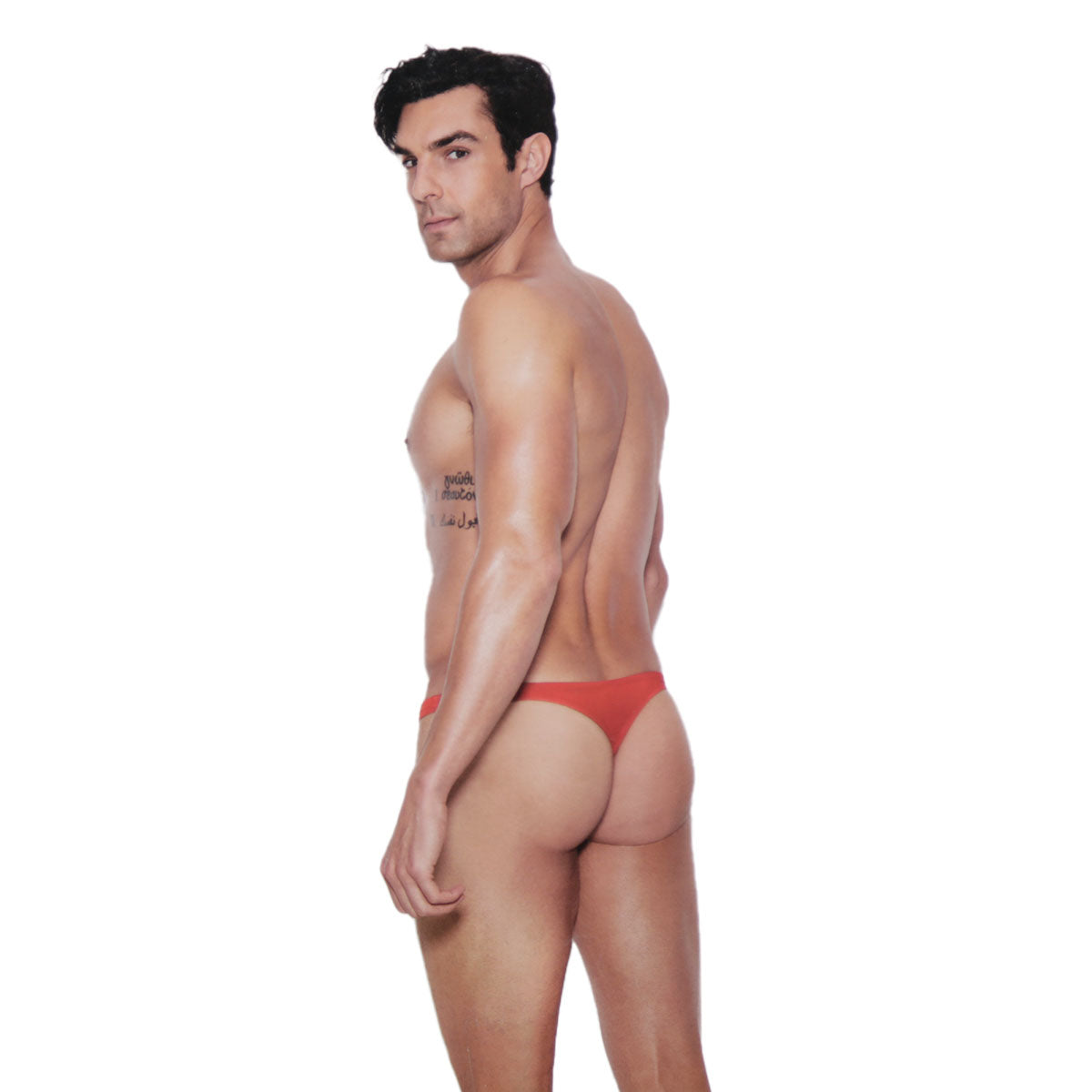Elegant Moments - Vivace Collection Raah – Men's Micro Mini Thong - Red L/XL