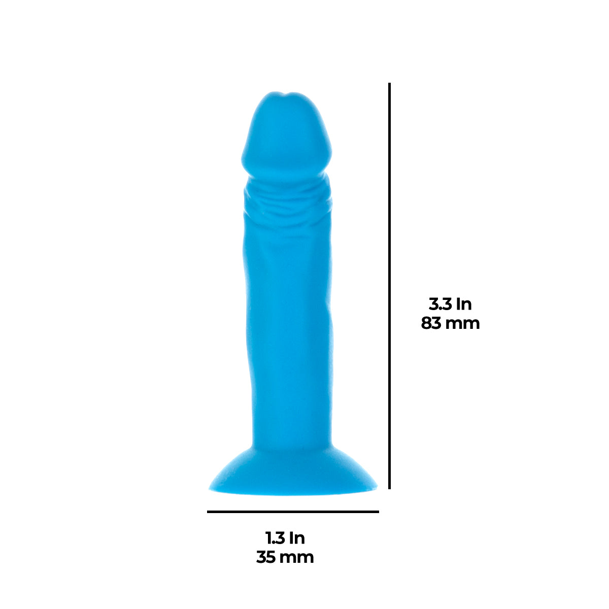 BMS - Addiction - Silly Willy - 3.3" Silicone Dildo - Multicolour