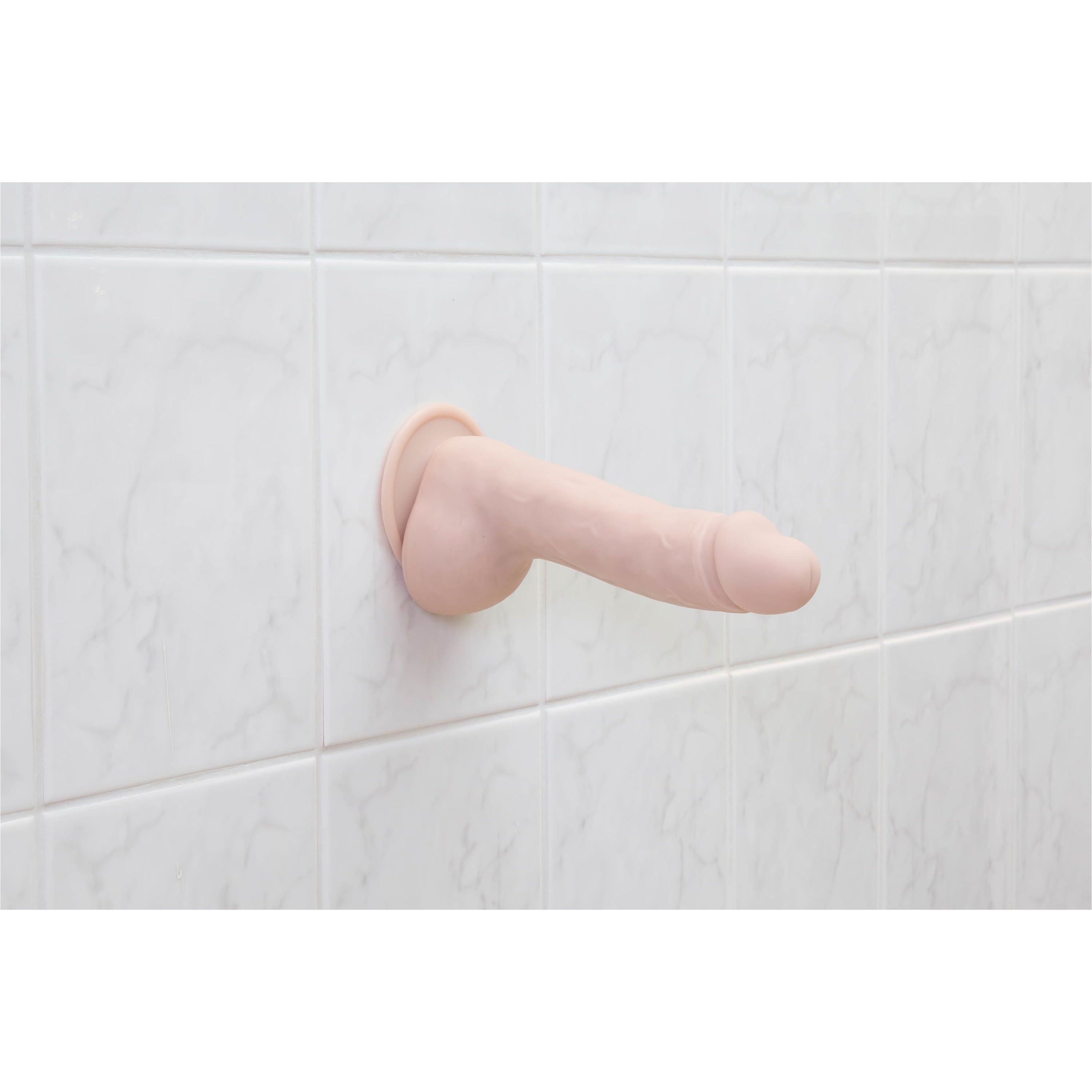 Addiction - Brad 7.5" Dildo With Balls - Beige