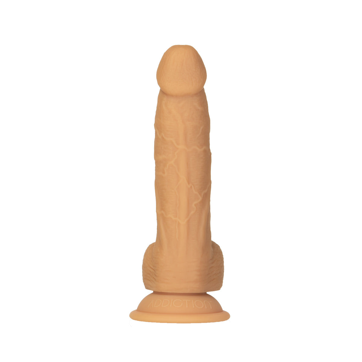 Naked Addiction - 8" Silicone Dual Density Dildo - Caramel