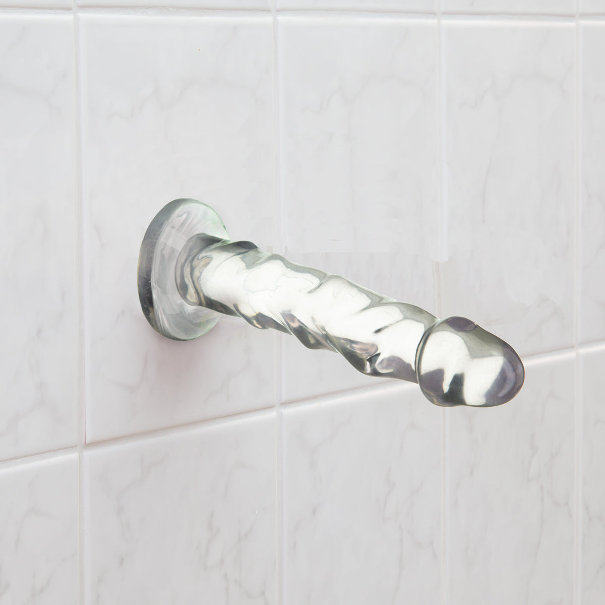 Pure Love® - Dildo with Ultra-Raised Ridges & Suction Cup - 7" - Clear