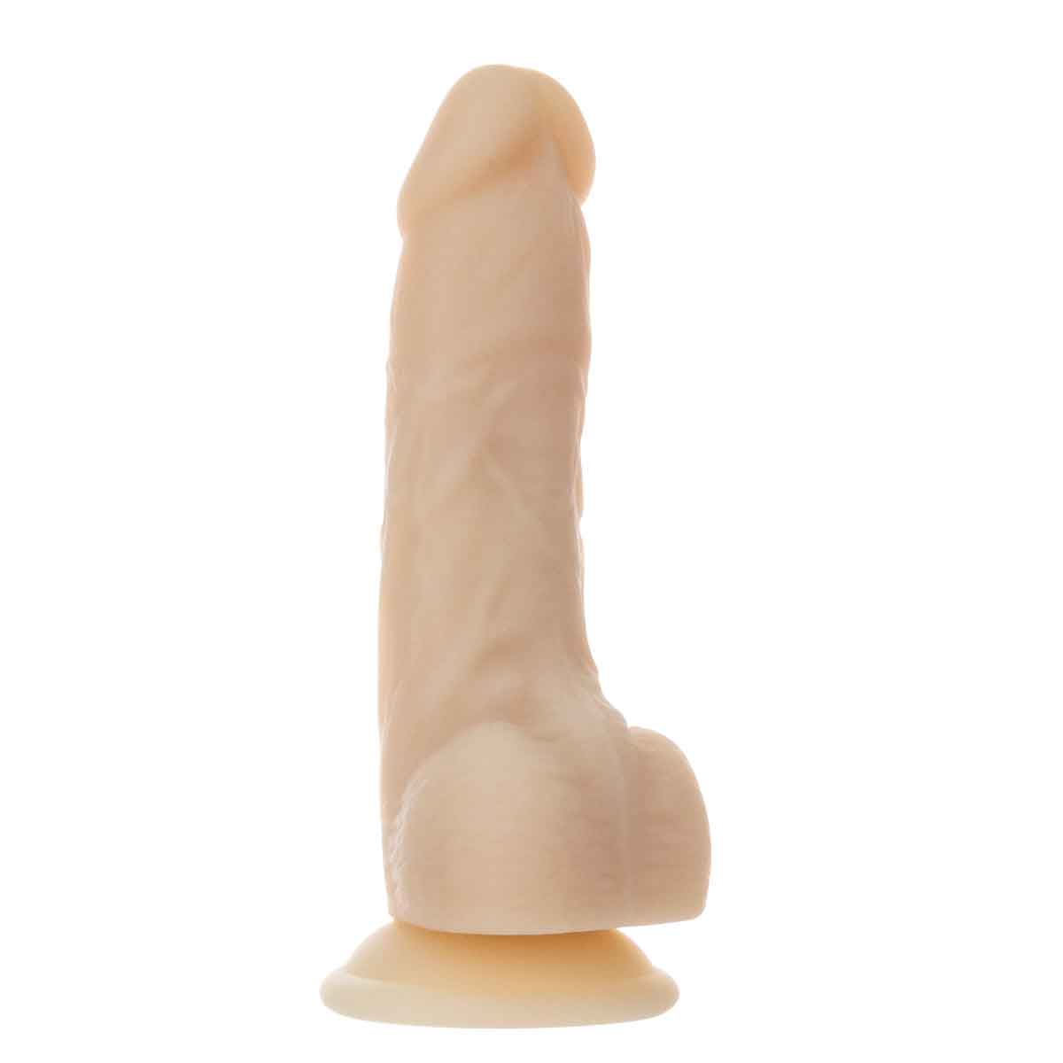 Naked Addiction - Godemichet Rotatif et Vibrant de 18 cm avec Télécommande - Beige