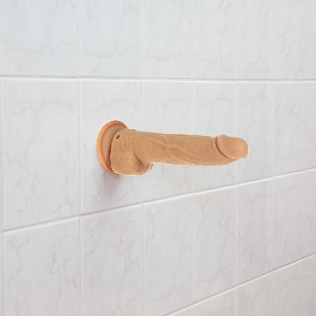 NAKED ADDICTION - Thrusting Silicone Dong with Remote - 9" - Caramel