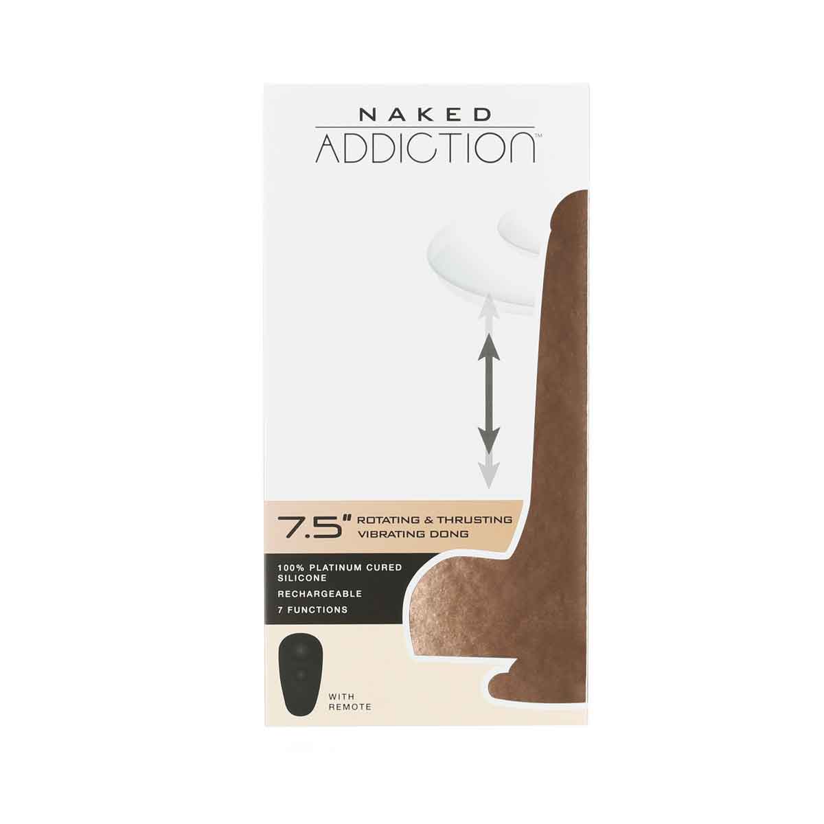 Naked Addiction - The Freak - Propulseur rotatif et vibrant de 7,5 po