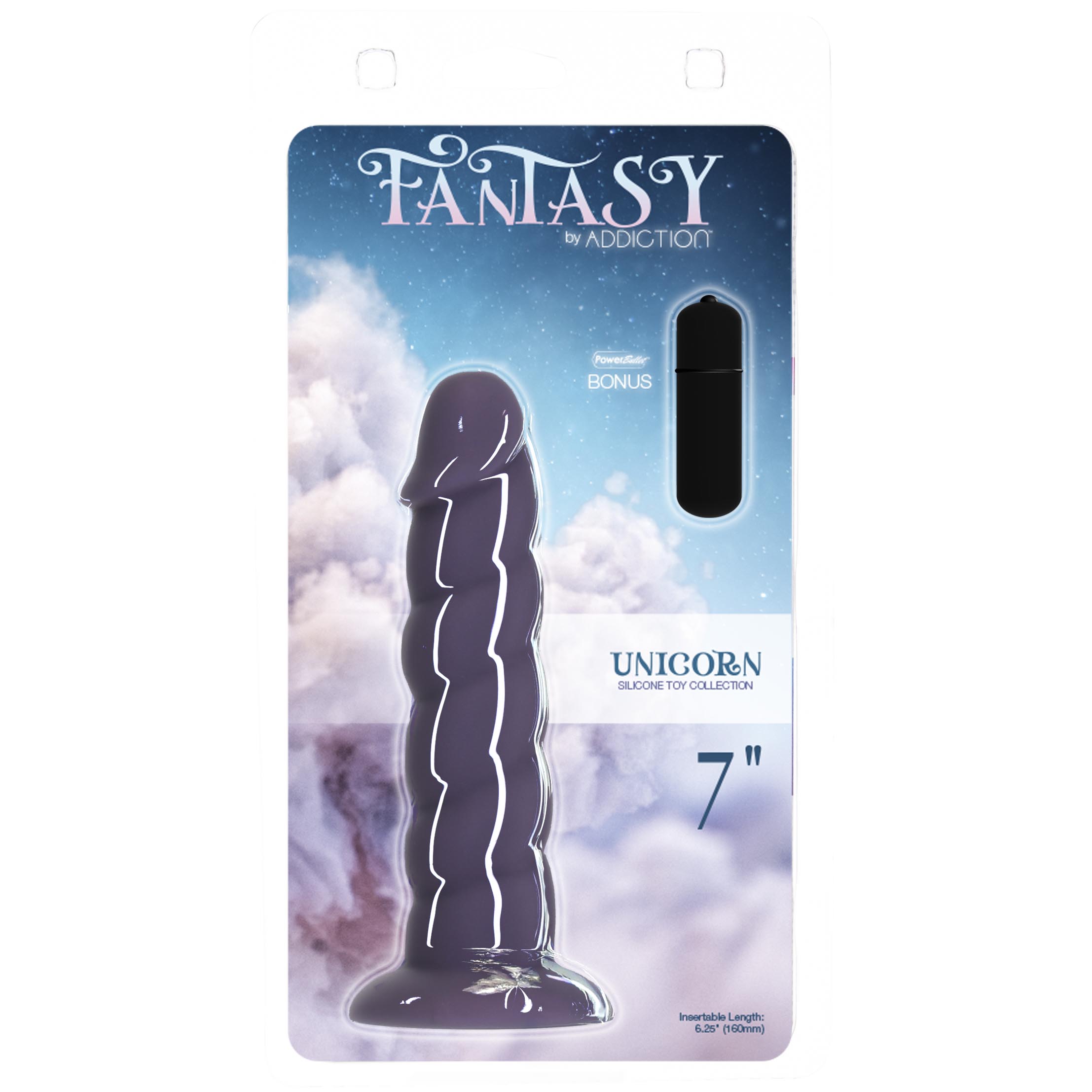 Addiction Fantasy - Gode licorne - 17,8 cm - Violet