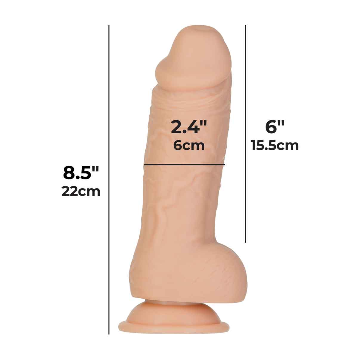 Addiction - Roman - 8" Girthy Dong