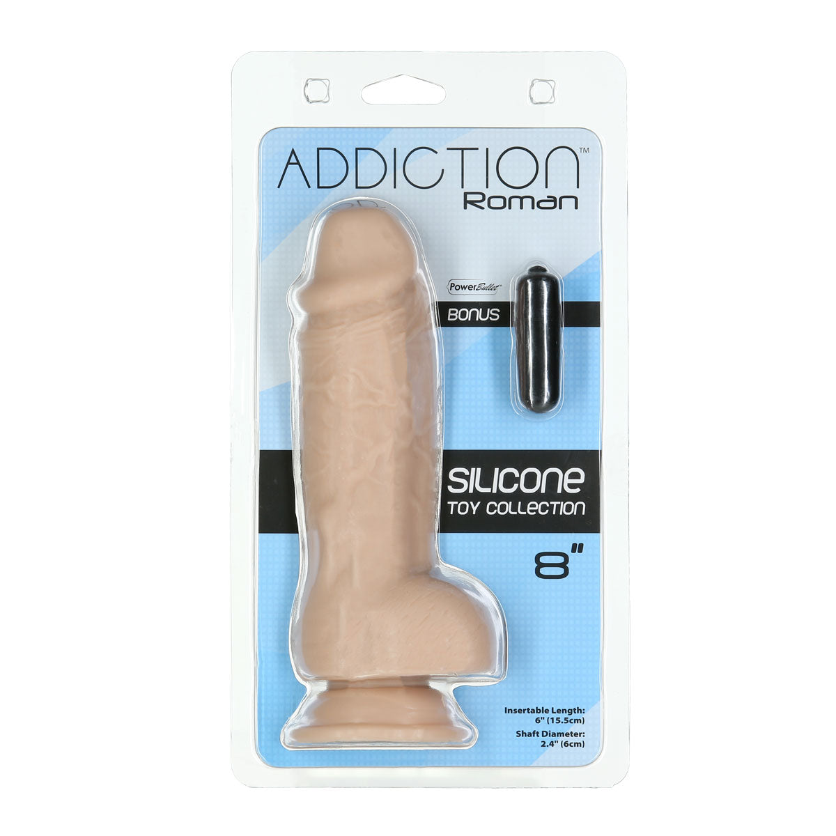 Addiction - Roman - 8" Girthy Dong