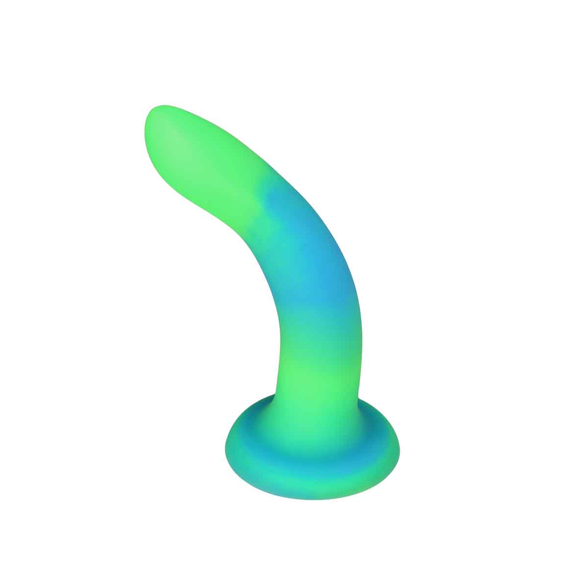 Rave by Addiction - Godemichet phosphorescent 20 cm - Bleu-vert