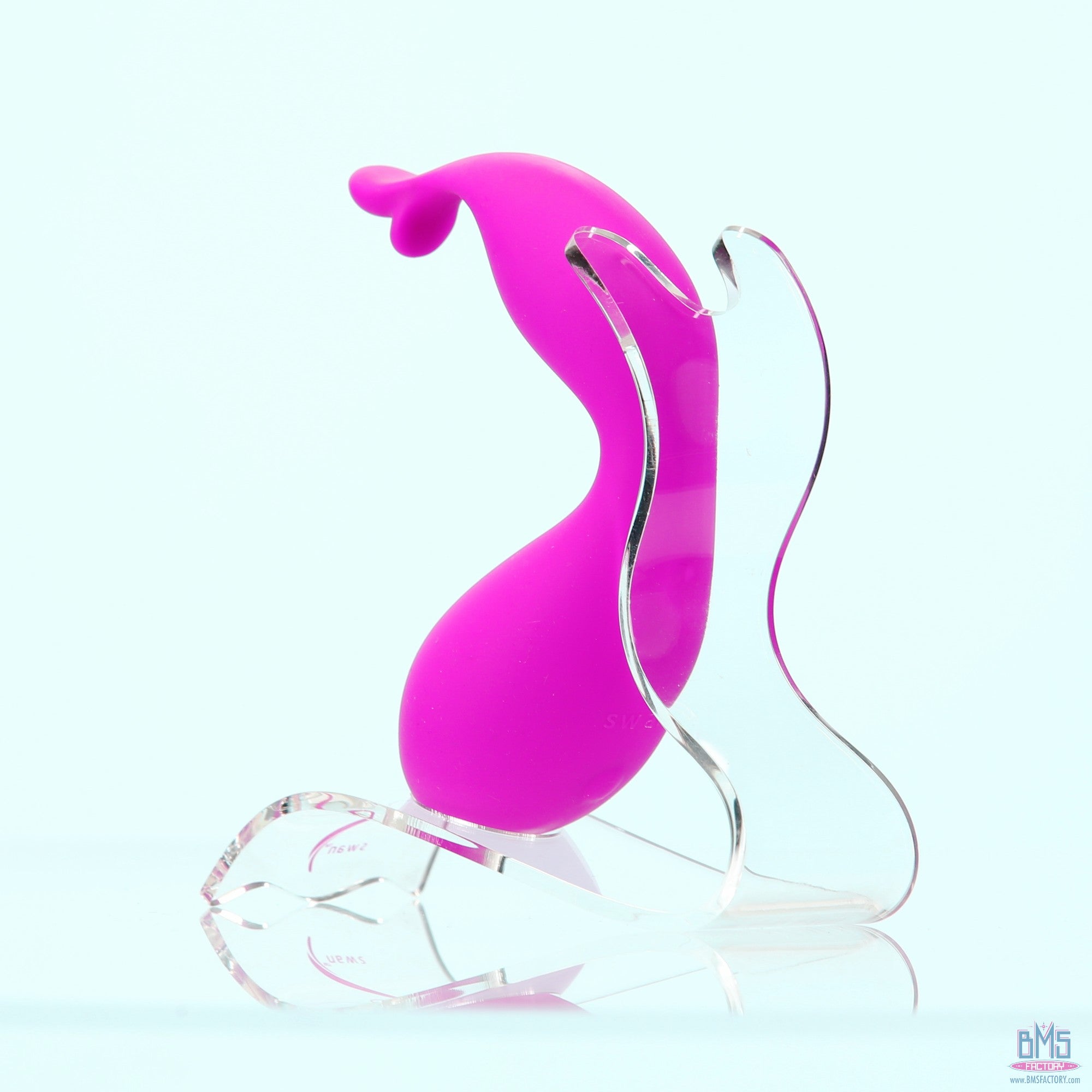 Swan - Kiss - Squeeze Control Clitoral Stimulator - Rechargeable - Pink