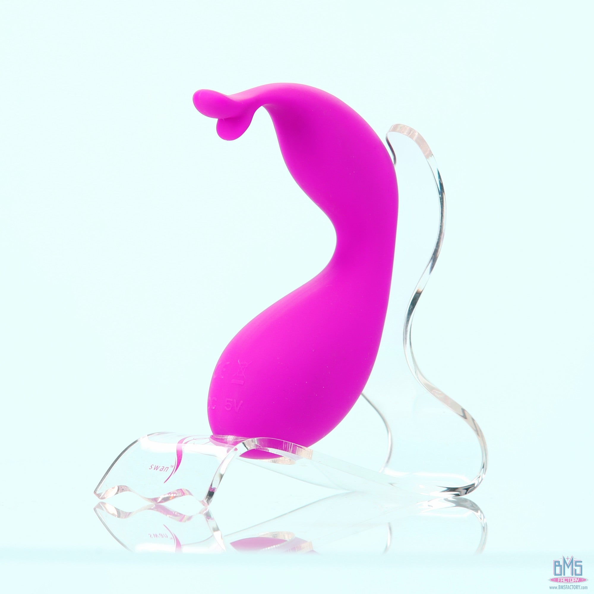 Swan - Kiss - Squeeze Control Clitoral Stimulator - Rechargeable - Pink