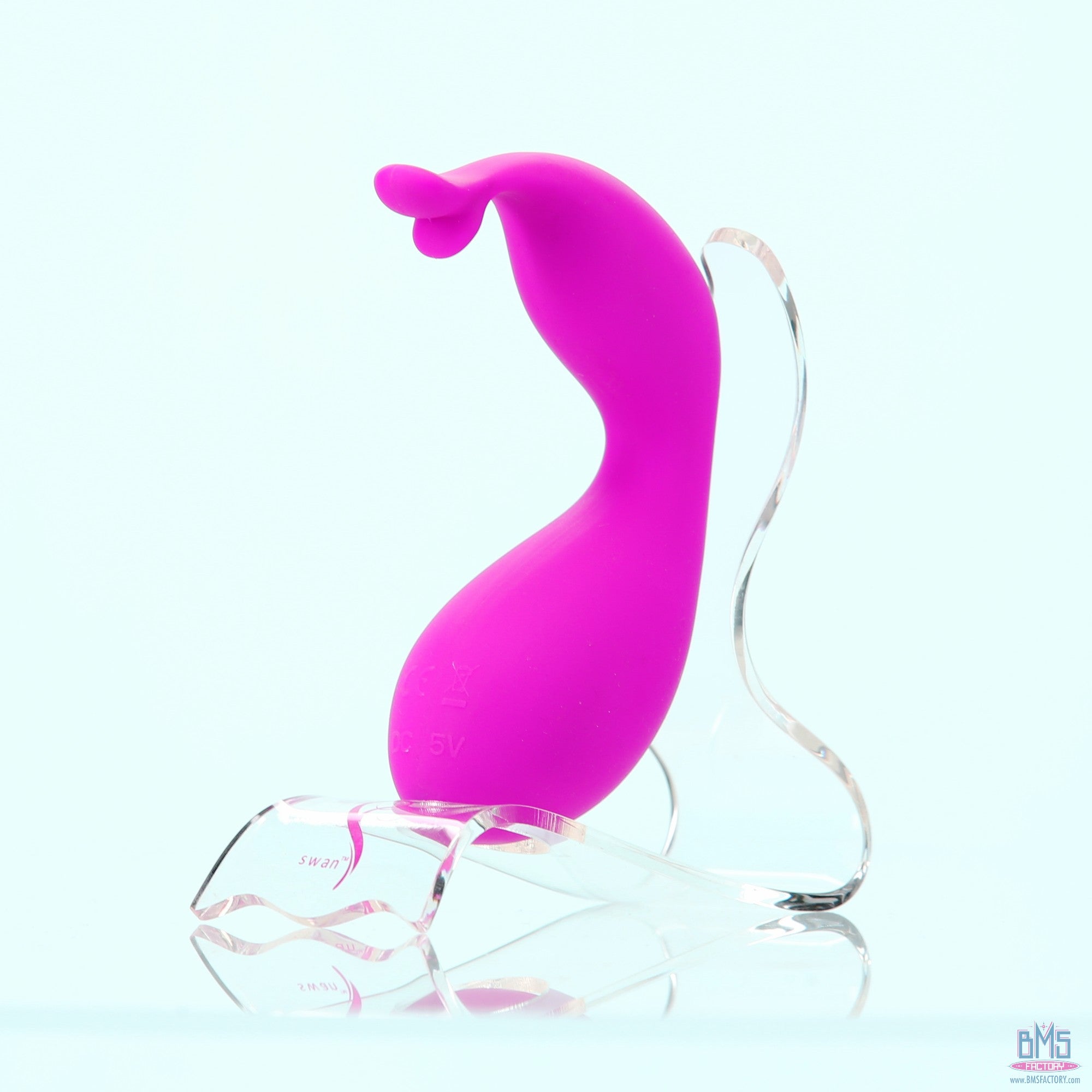 Swan - Kiss - Squeeze Control Clitoral Stimulator - Rechargeable - Pink