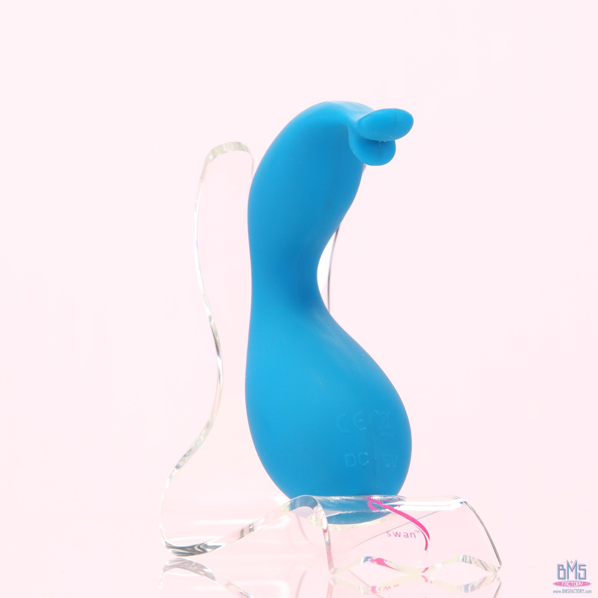 Swan - Kiss - Squeeze Control Clitoral Stimulator - Rechargeable - Teal
