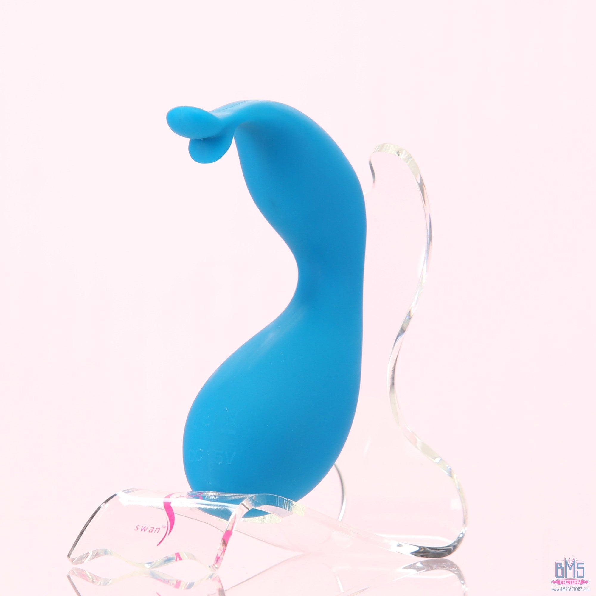 Swan - Kiss - Squeeze Control Clitoral Stimulator - Rechargeable - Teal