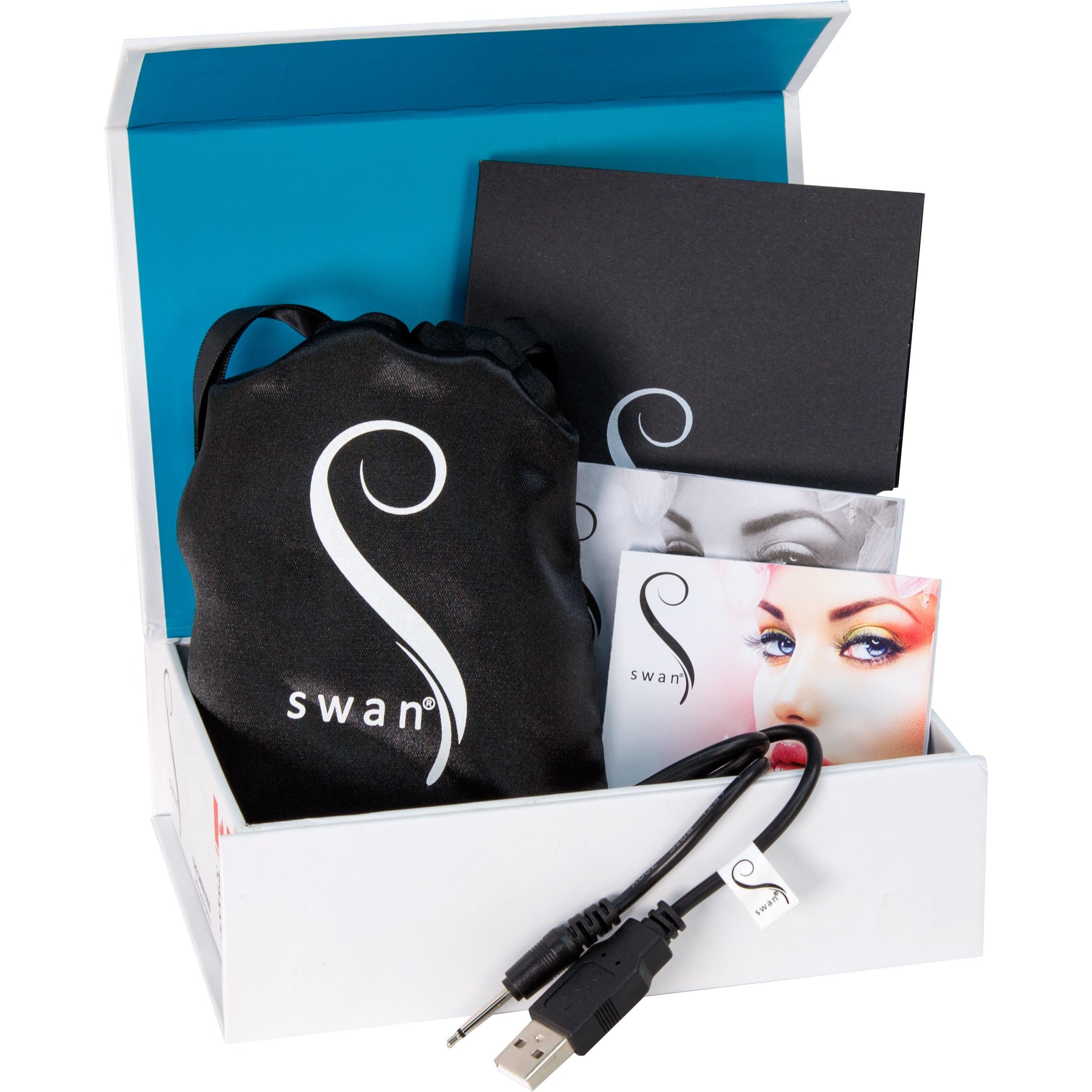 Swan - Kiss - Squeeze Control Stimulateur Clitoridien - Rechargeable - Bleu Sarcelle