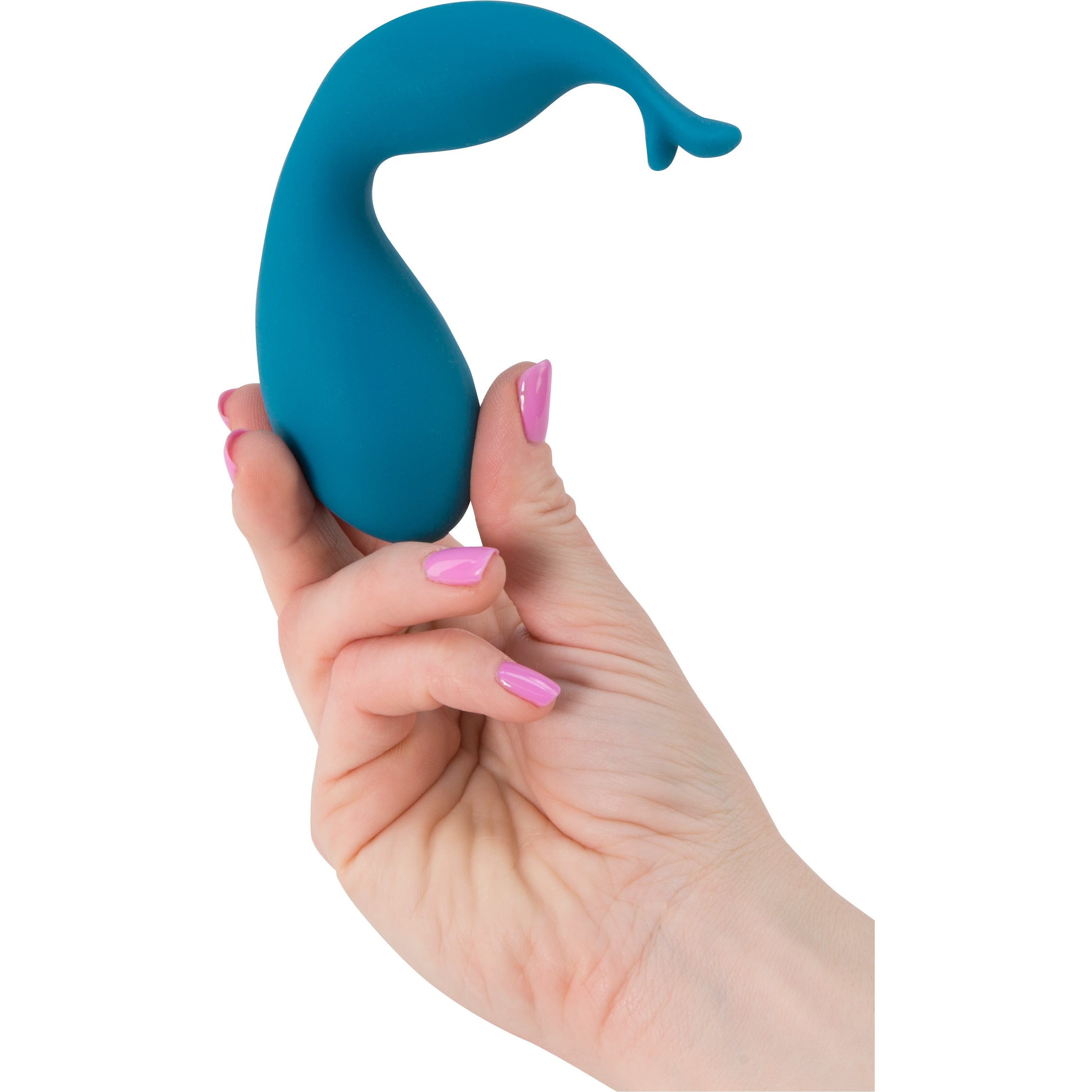 Swan - Kiss - Squeeze Control Clitoral Stimulator - Rechargeable - Teal