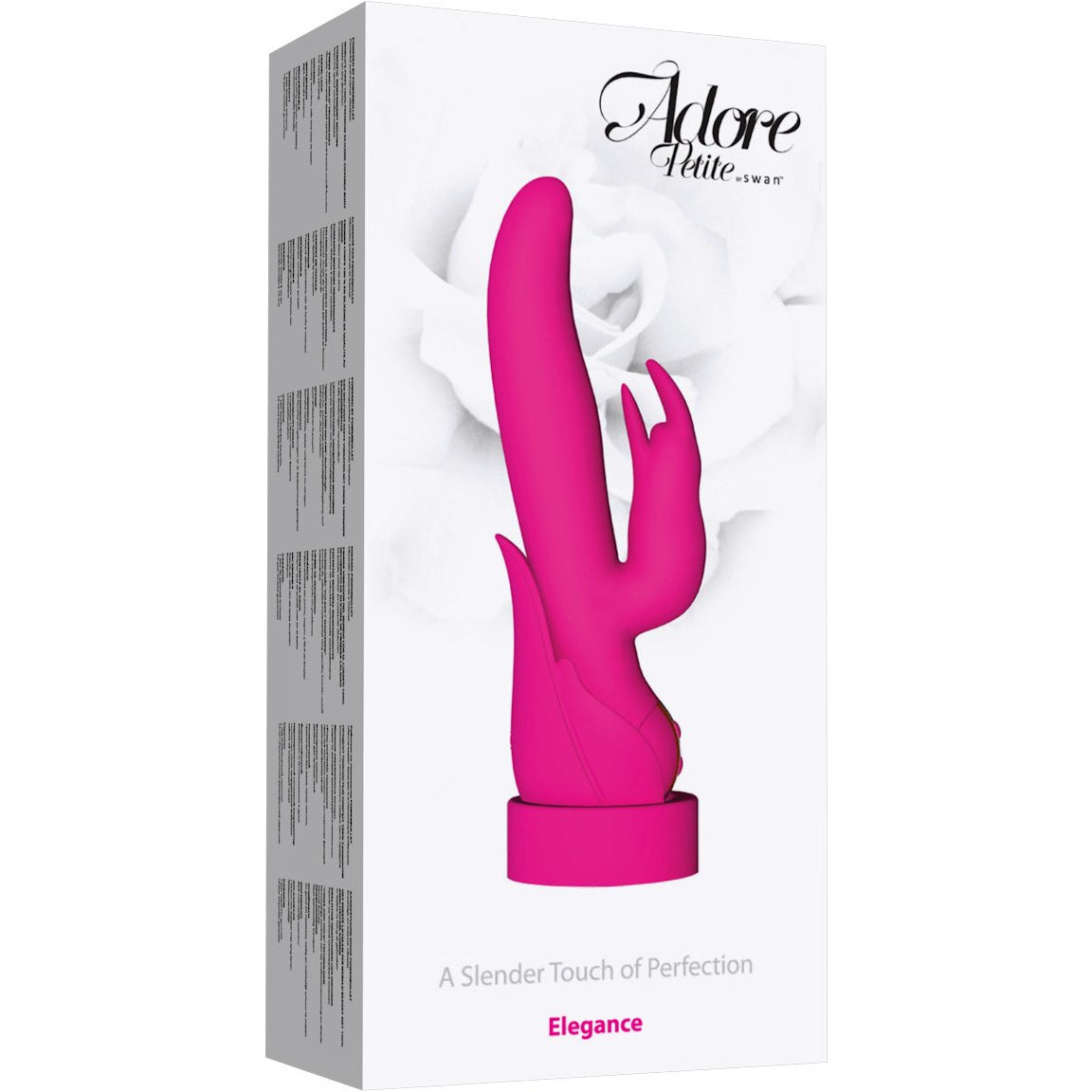 Swan - Adore Petite Elegance- Dual Silicone Vibrator - Hot Pink