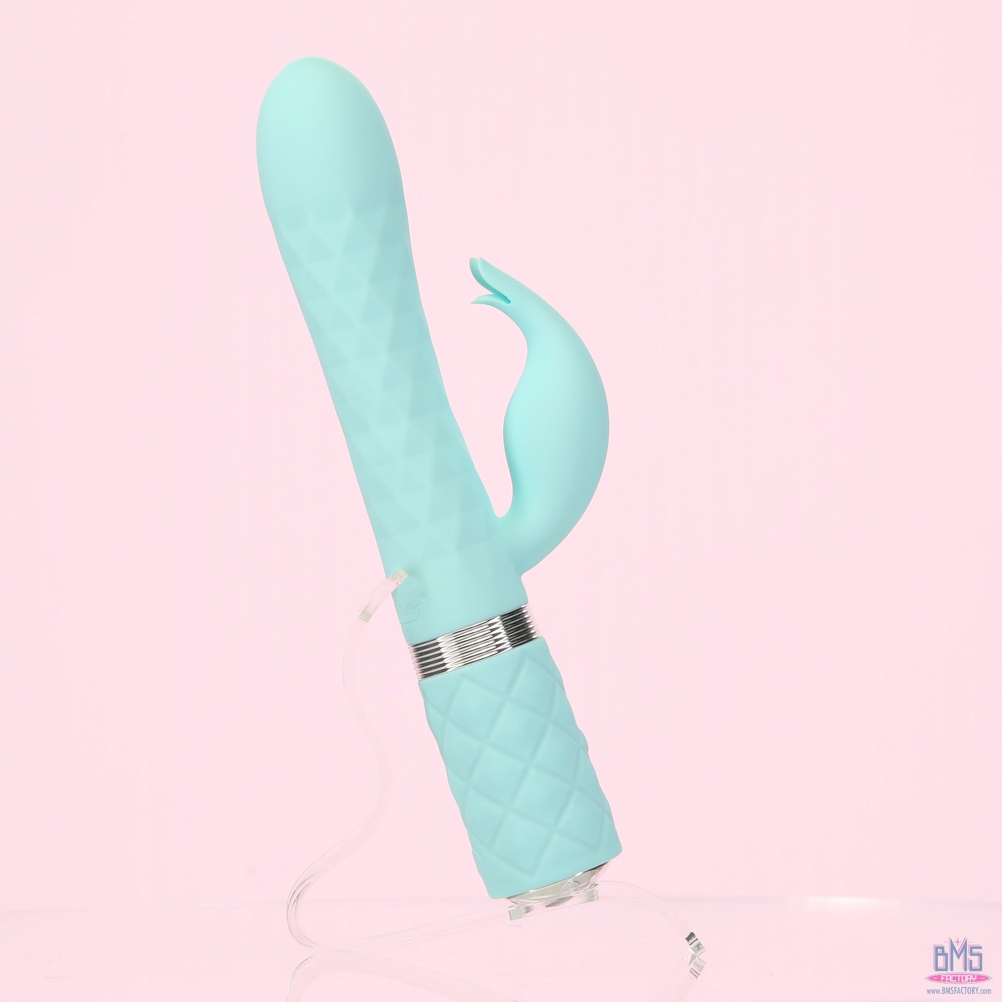 Pillow Talk - Animé - Masseur de luxe à double moteur - Sarcelle