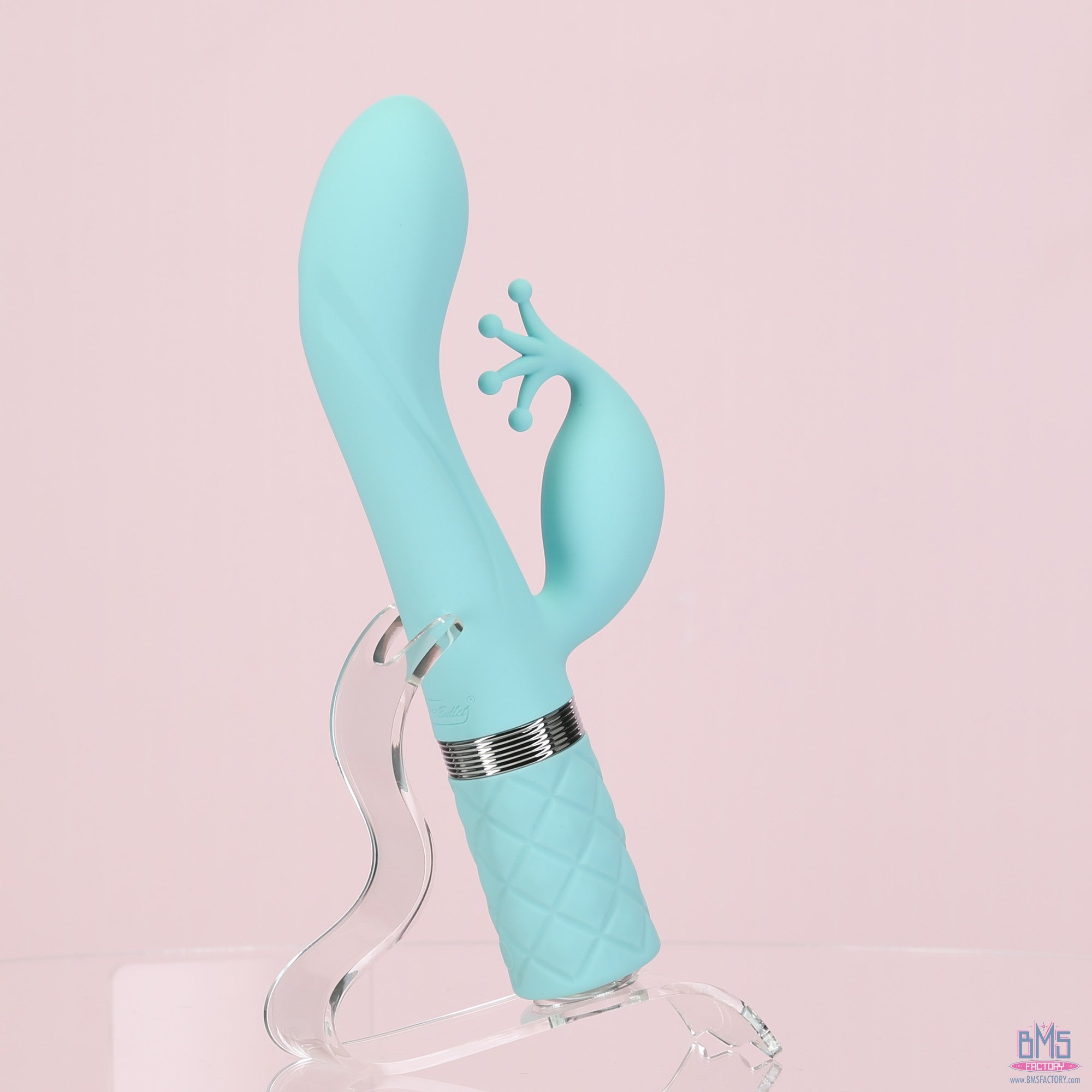 Pillow Talk - Double Vibromasseur Kinky - Rechargeable - Bleu sarcelle