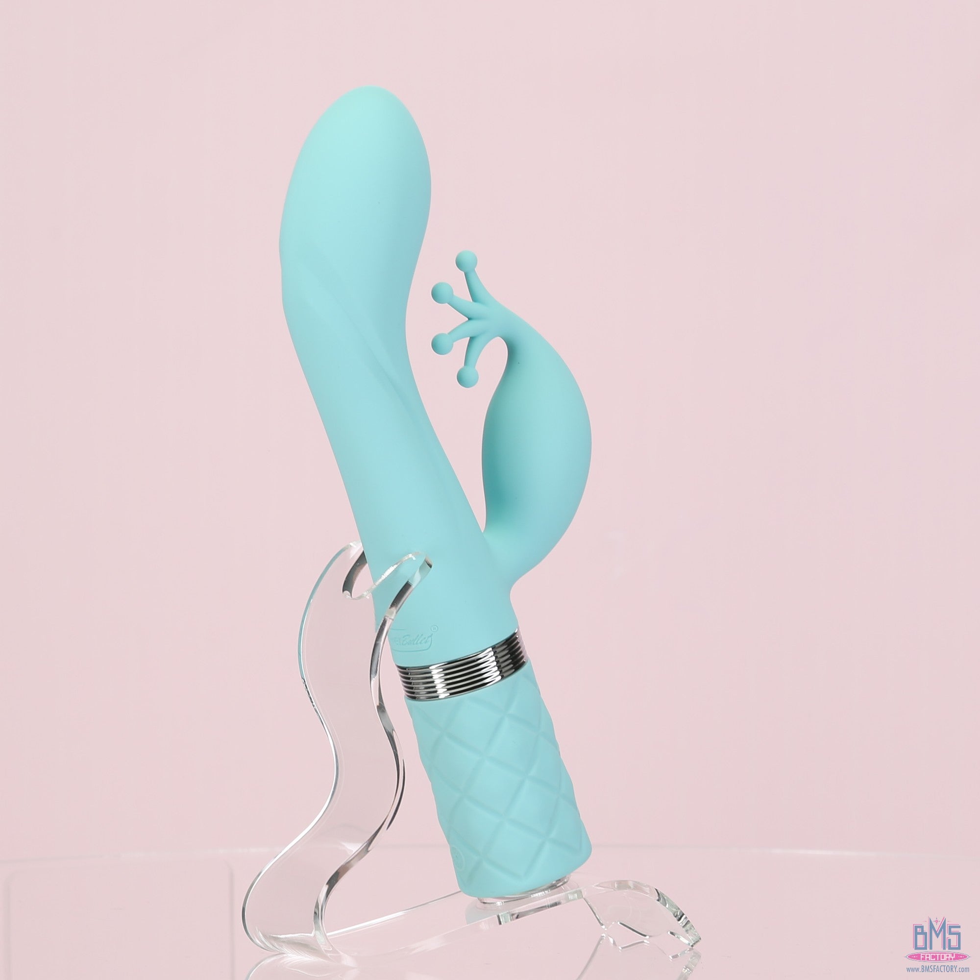 Pillow Talk - Double Vibromasseur Kinky - Rechargeable - Bleu sarcelle