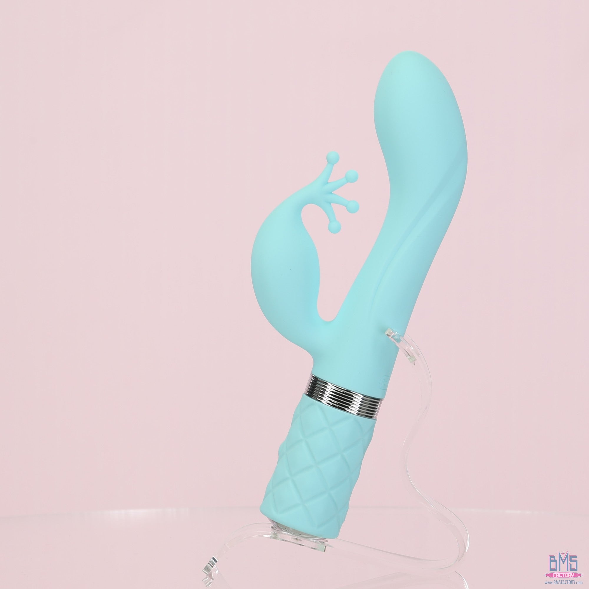 Pillow Talk - Double Vibromasseur Kinky - Rechargeable - Bleu sarcelle