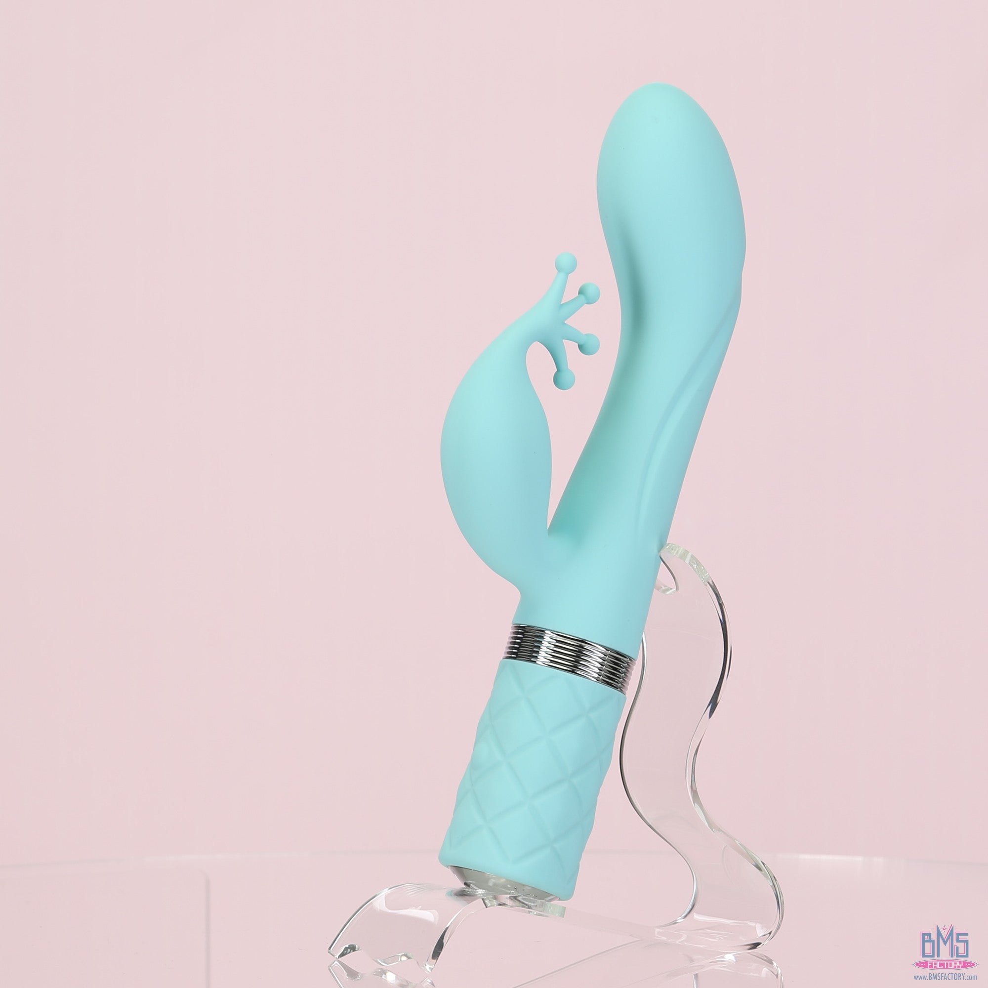 Pillow Talk - Double Vibromasseur Kinky - Rechargeable - Bleu sarcelle