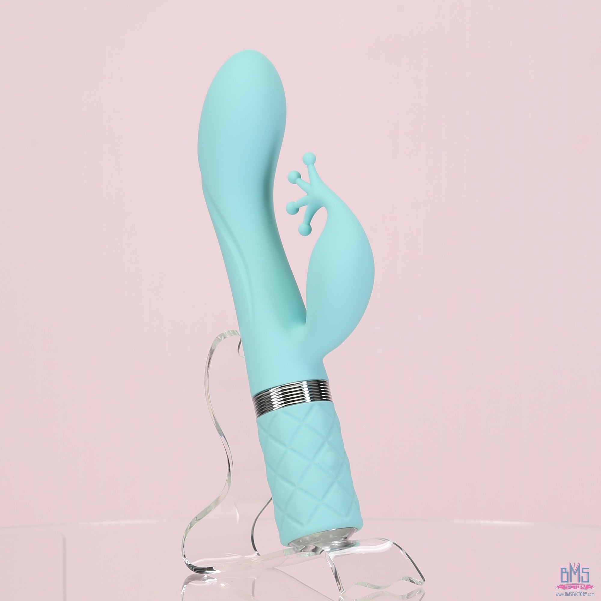 Pillow Talk - Double Vibromasseur Kinky - Rechargeable - Bleu sarcelle