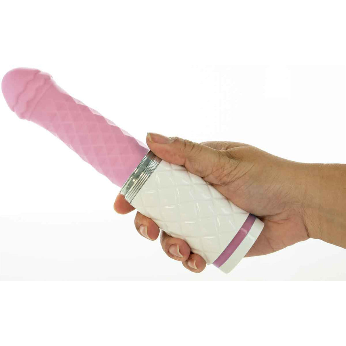 PILLOW TALK - FEISTY - Luxurious Thrusting and Vibrating Massager - Pink