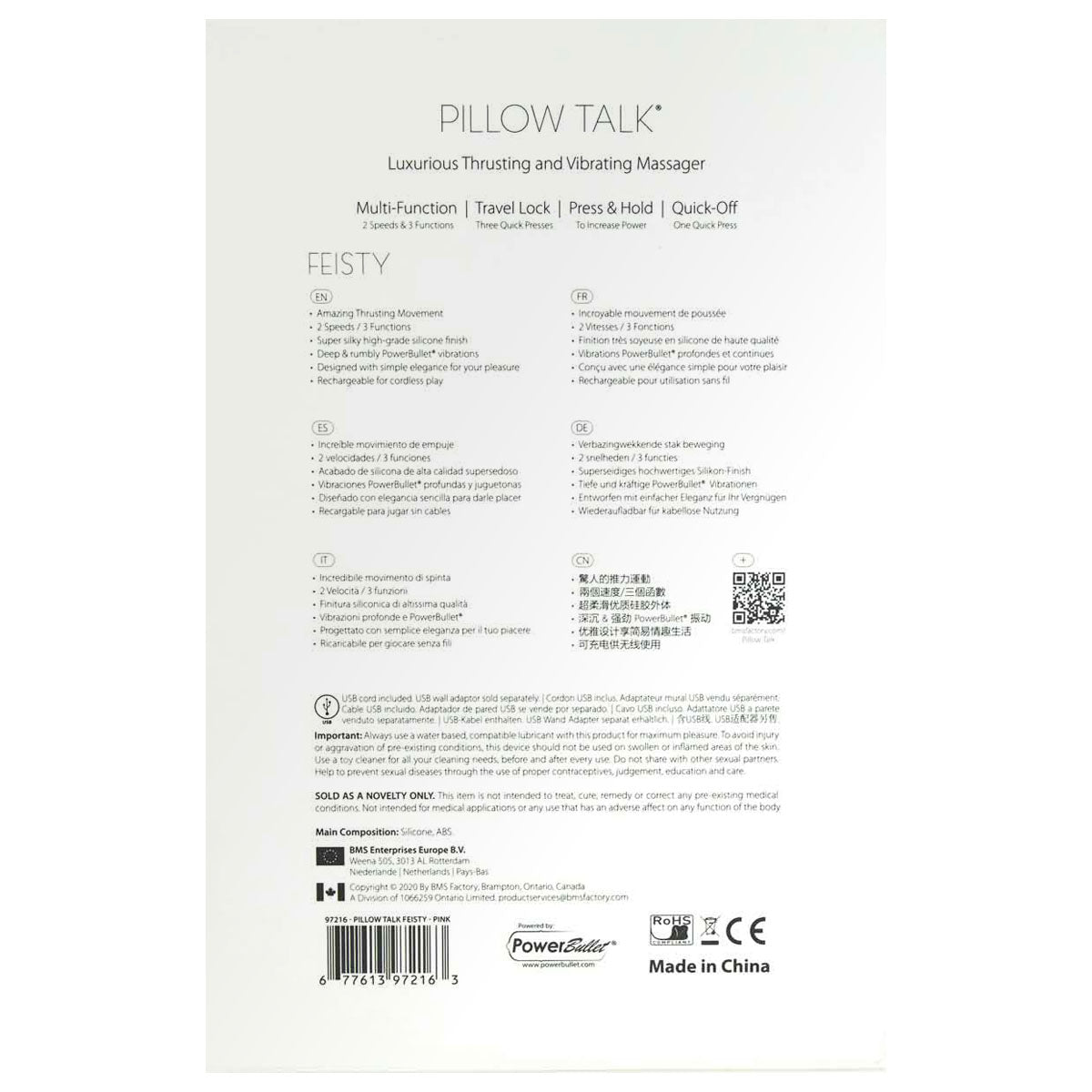 Pillow Talk - Feisty - Thrusting Vibrator - Rechargeable - Teal