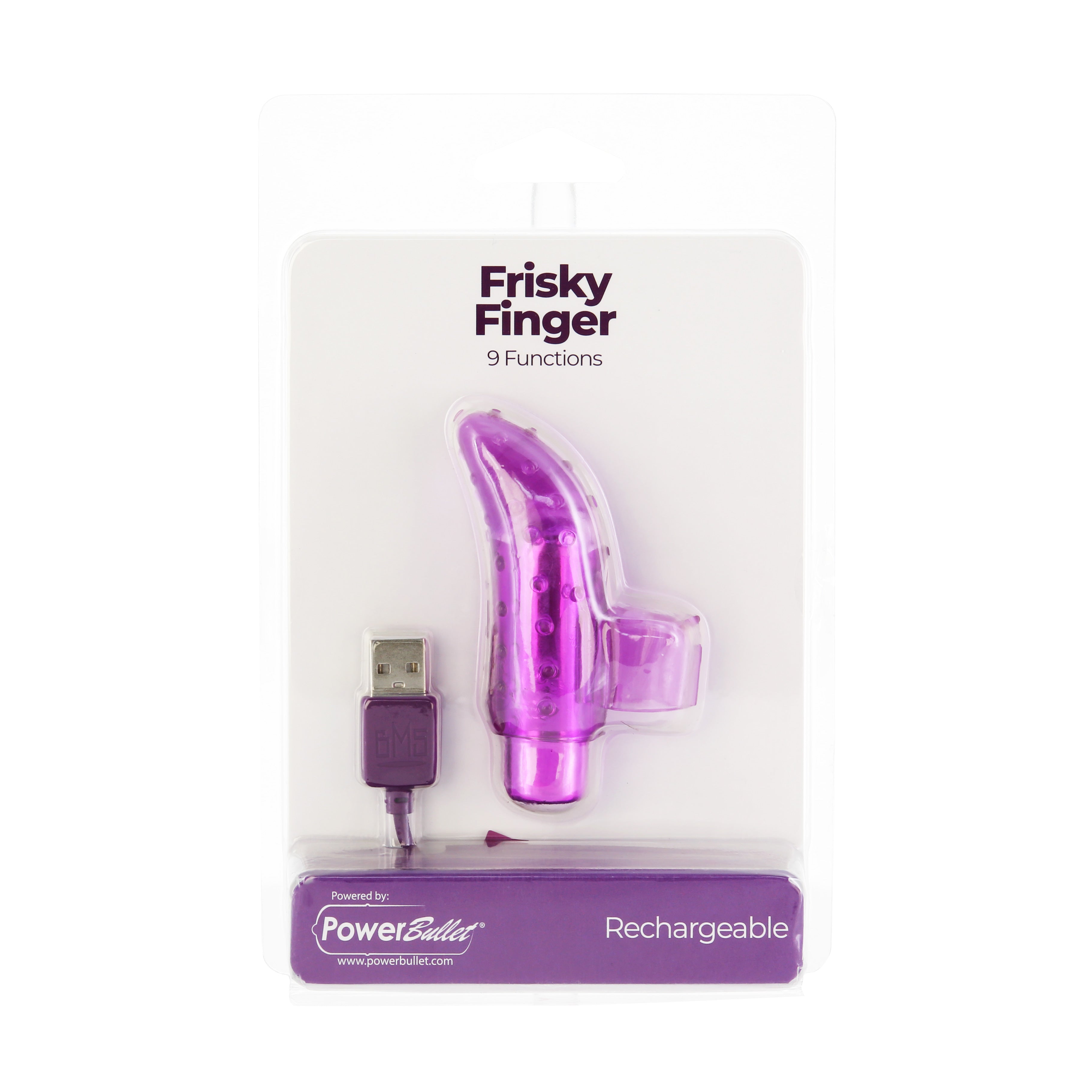 Doigt Coquin Rechargeable - Vibrateur et Stimulateur Clitoridien - Violet