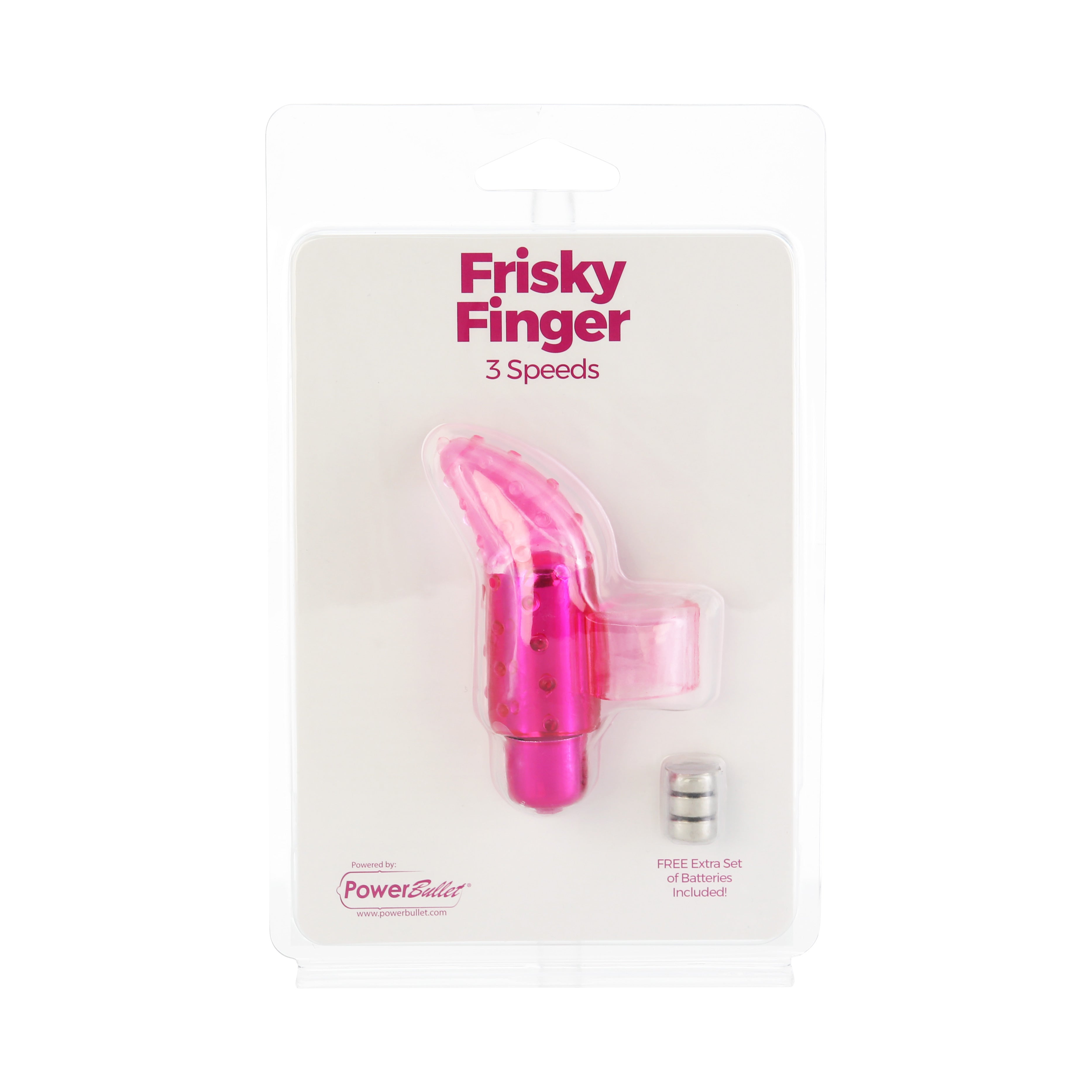 PowerBullet - Vibrateur de doigt Frisky - Rose