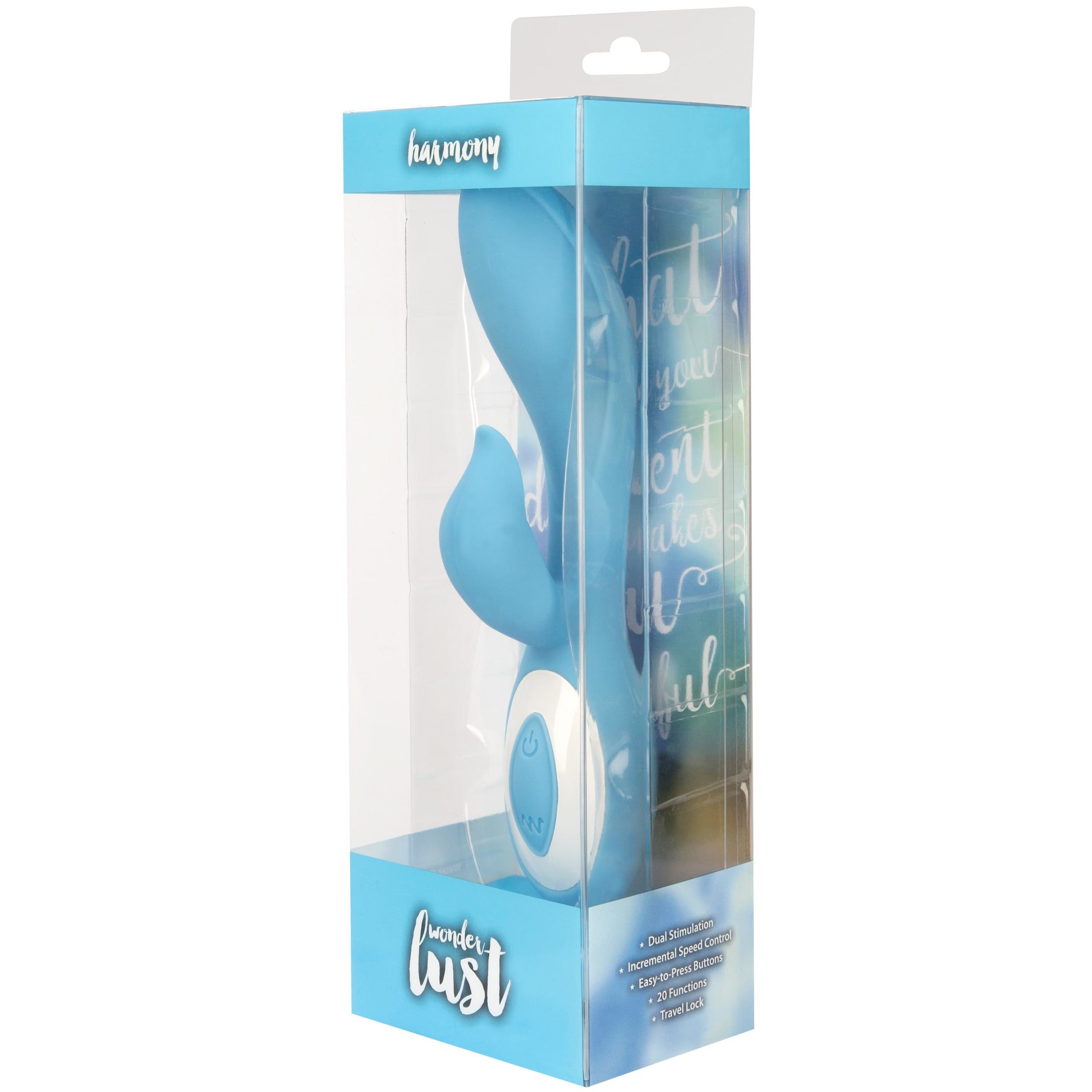 Wonderlust - Harmony - Vibromasseur Lapin - Rechargeable - Bleu