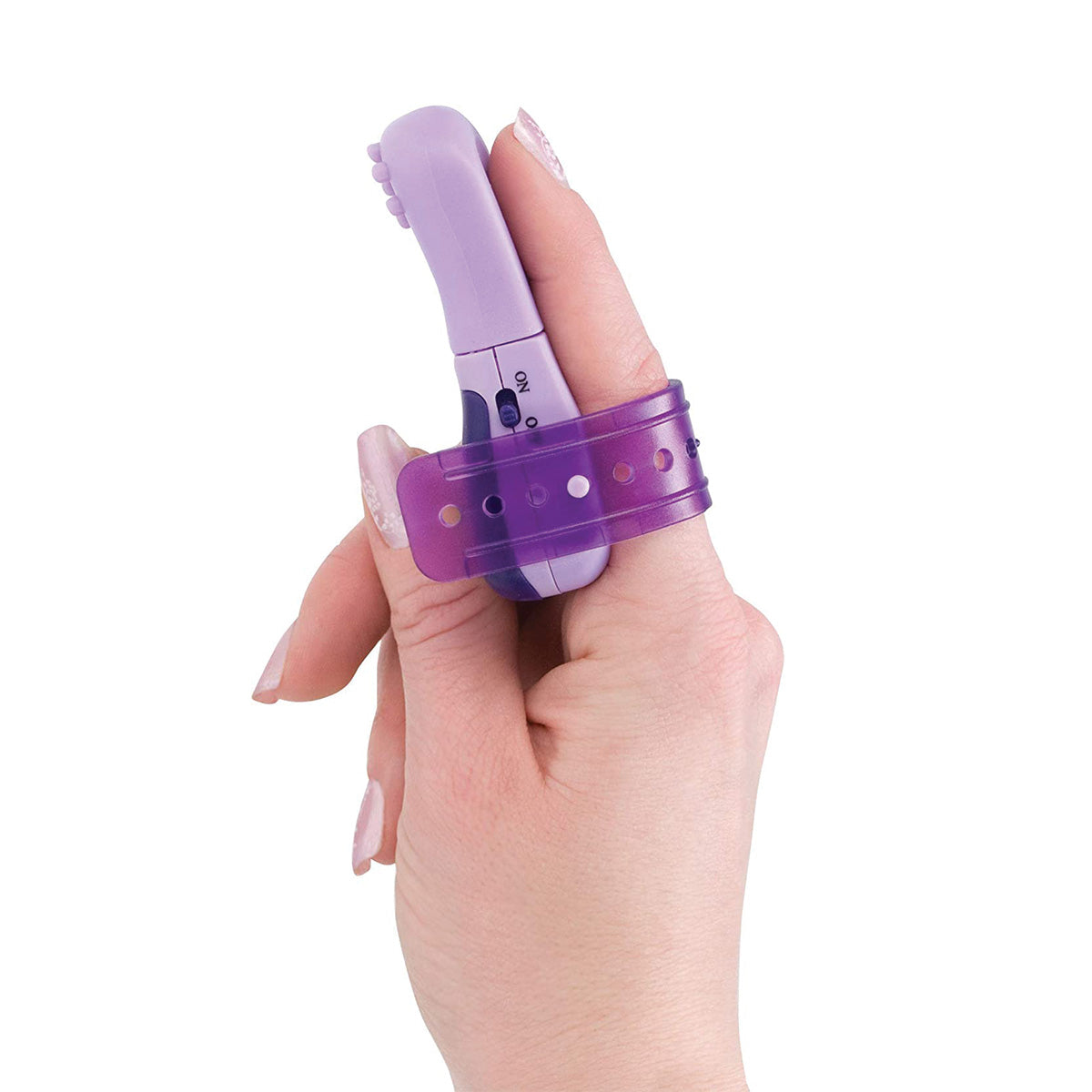 Turbo Finger - 5-in-1 Massager with Travel Bag - Purple