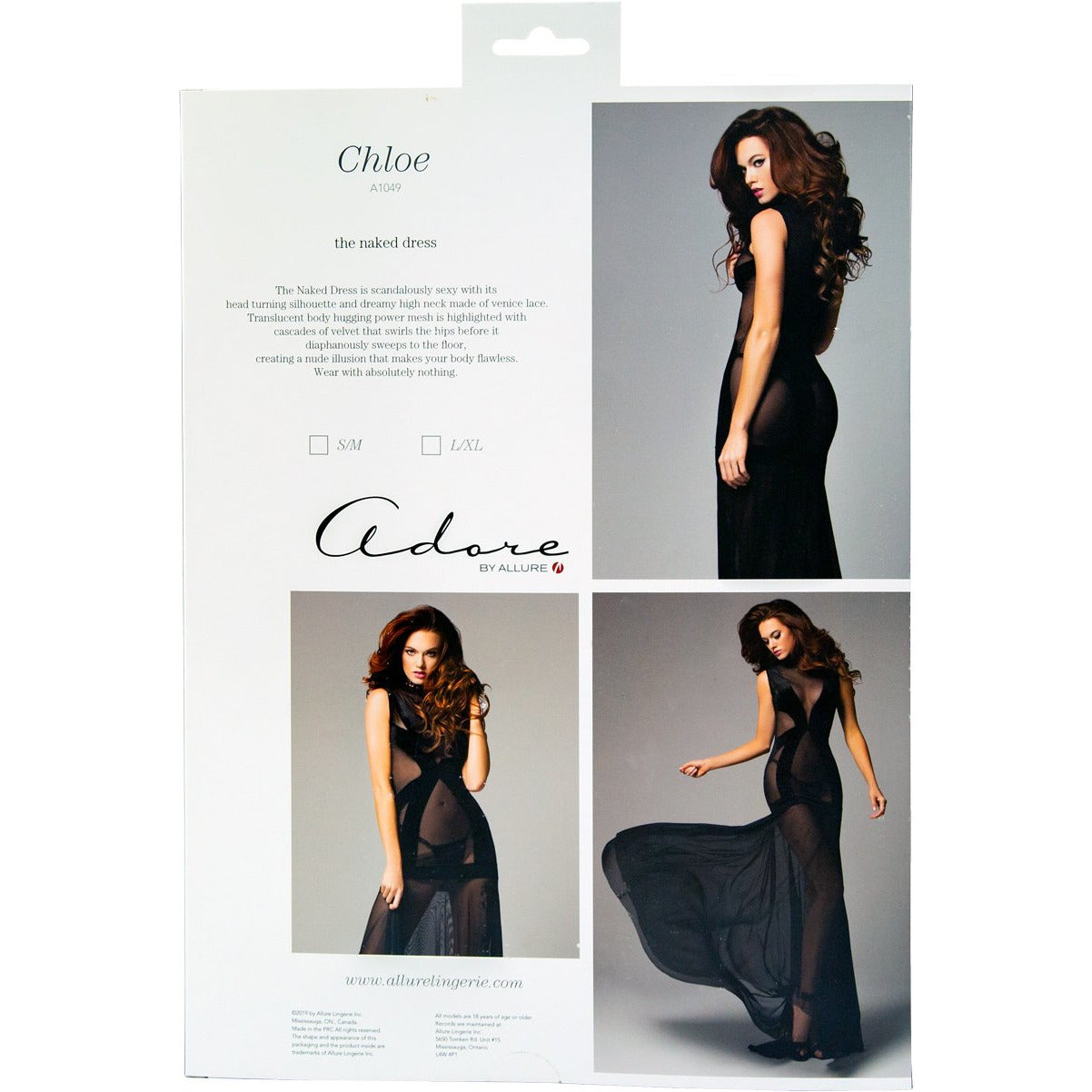 Adore by Allure - Chloe The Naked Dress - Black