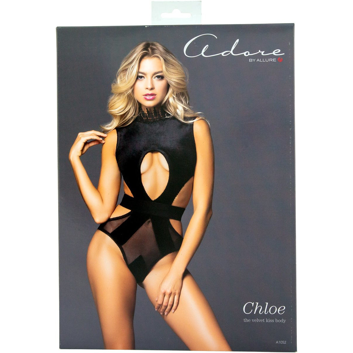 Adore by Allure - Chloe Velvet Bodysuit - Black - M
