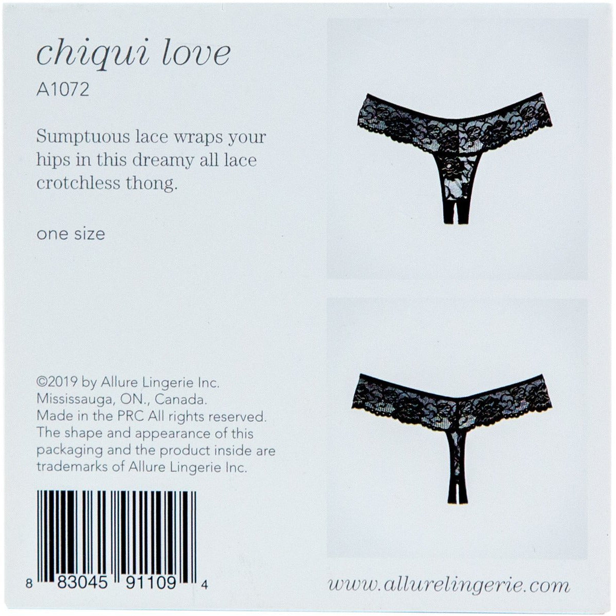 Adore by Allure - Culotte Chiqui Love - Noir