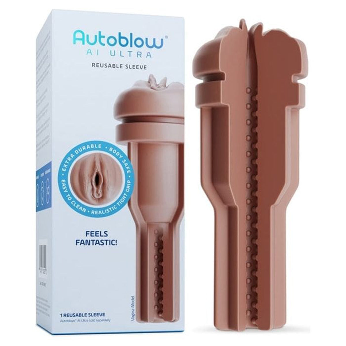 Autoblow AI Ultra Pochette Vagin - Marron