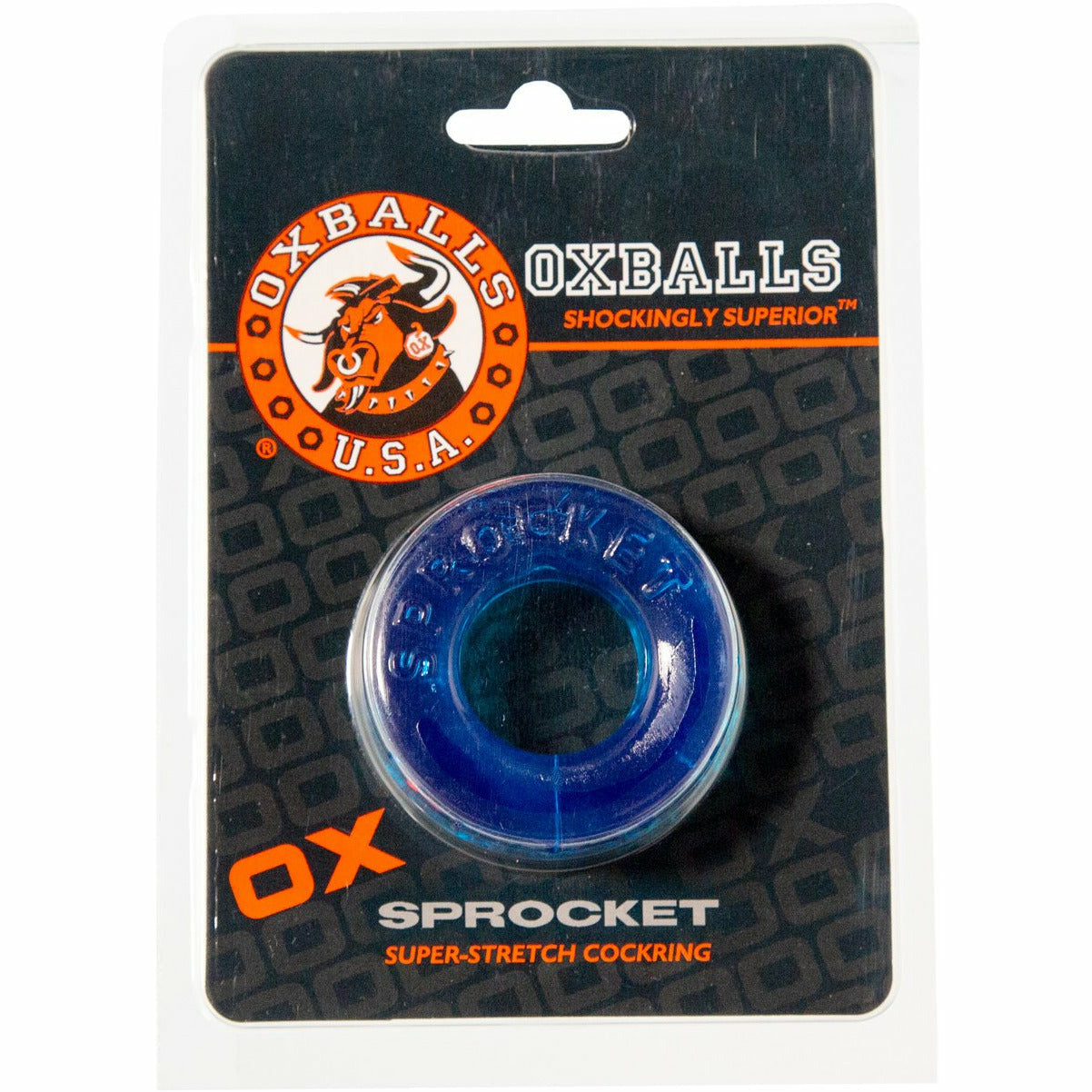 Oxballs Sprocket Cockring – Bleu glacial